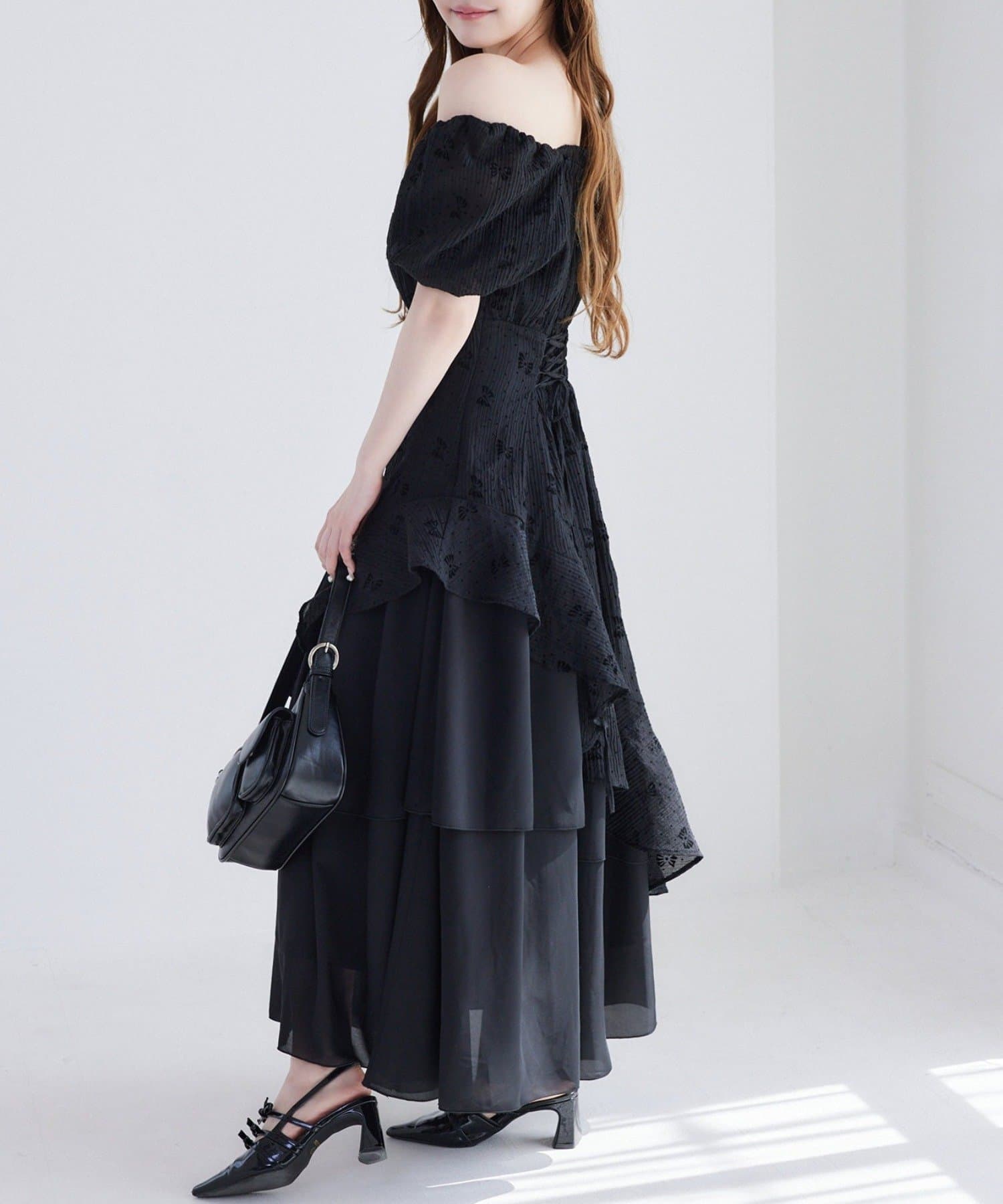 NICE CLAUP / OLIVE des OLIVE OUTLET(ナイスクラップ  / オリーブ デ オリーブ アウトレット) 【one after another】イレヘムティアードロングワンピース