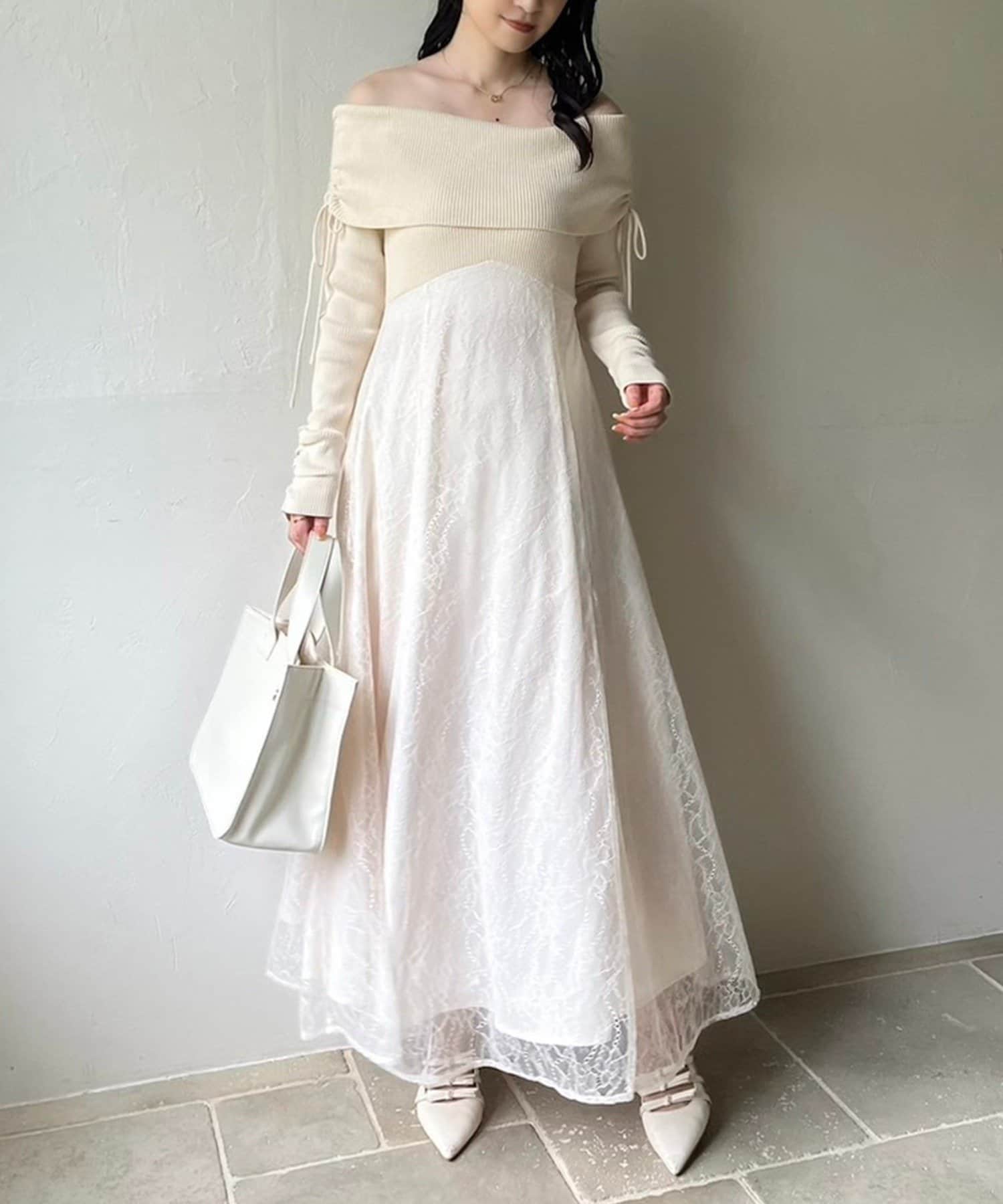 NICE CLAUP / OLIVE des OLIVE OUTLET(ナイスクラップ  / オリーブ デ オリーブ アウトレット) 【one after another】ドッキングワンピ