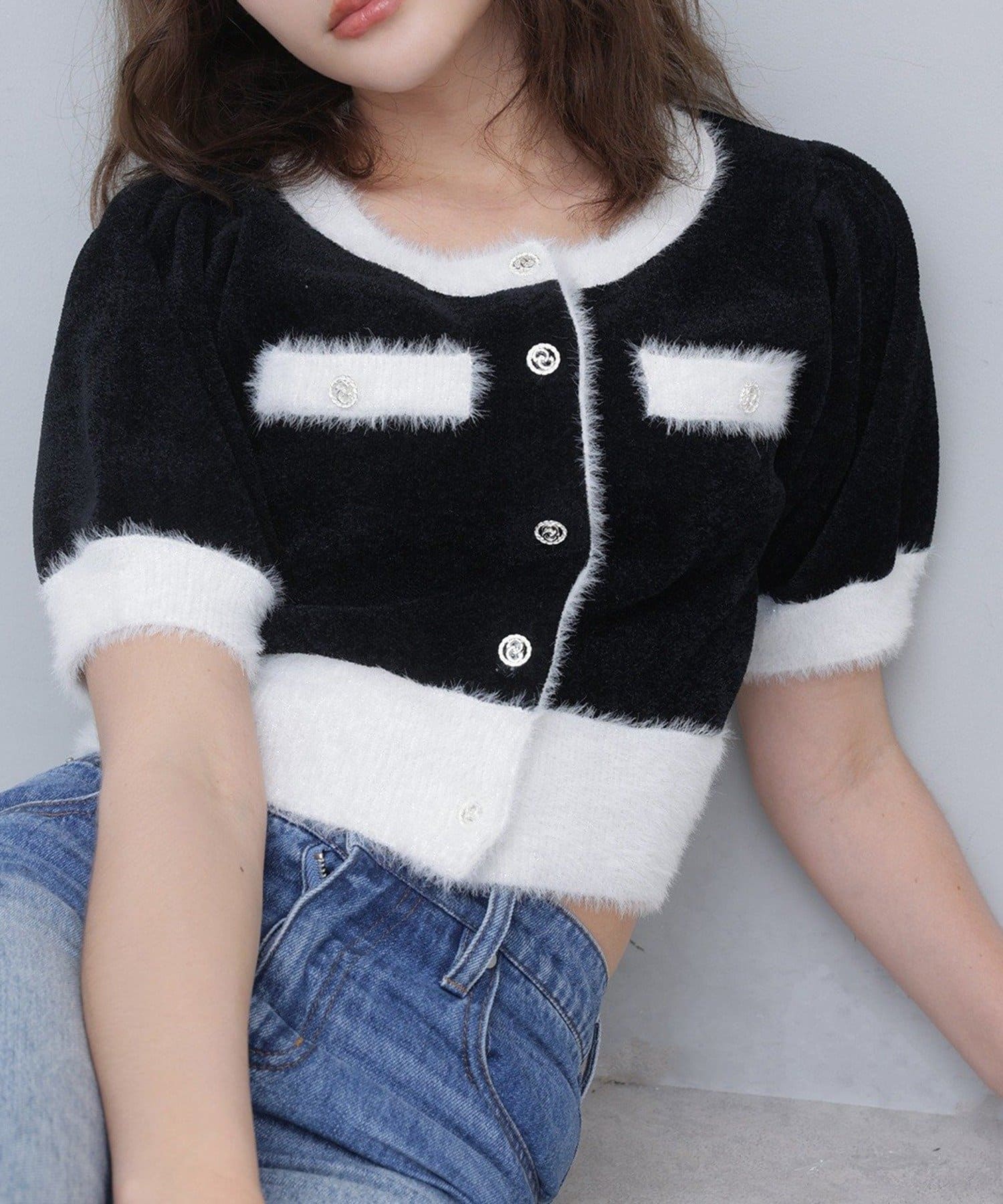 NICE CLAUP / OLIVE des OLIVE OUTLET(ナイスクラップ  / オリーブ デ オリーブ アウトレット) Seemiニットセットアップ