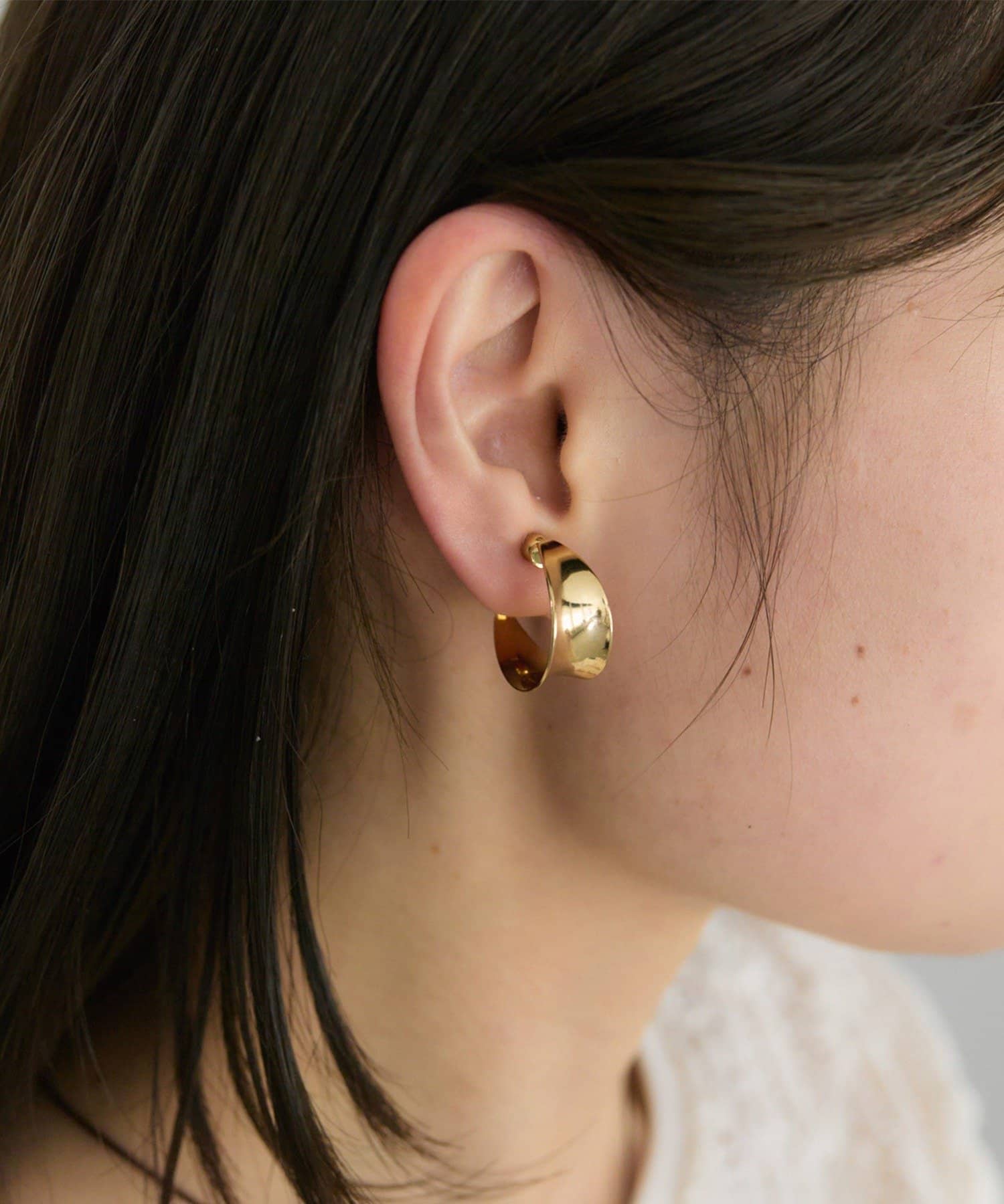 PUAL CE CIN(ピュアルセシン) メタルフープイヤリング