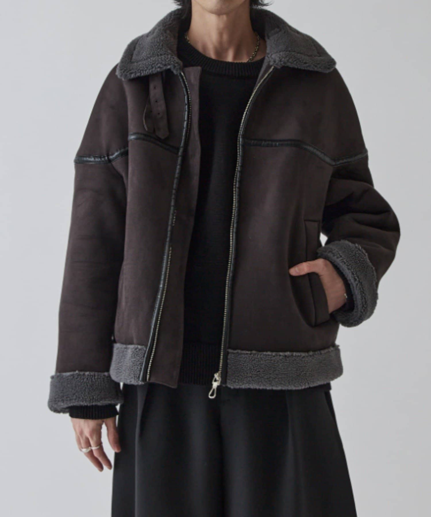 Lui's(ルイス) フェイクムートンブルゾン