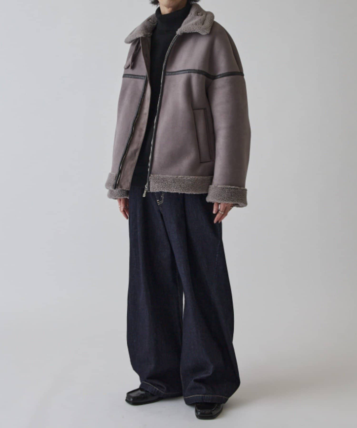 Lui's(ルイス) フェイクムートンブルゾン