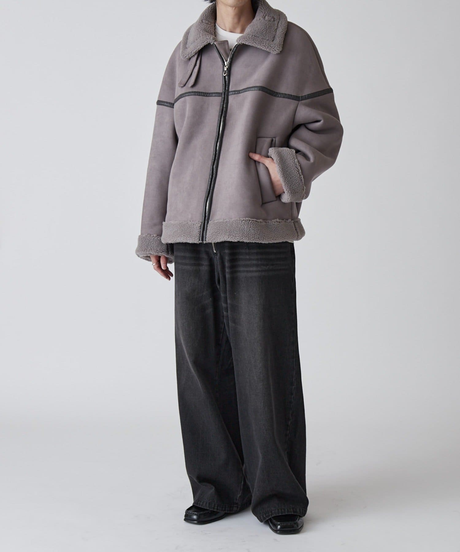 Lui's(ルイス) フェイクムートンブルゾン