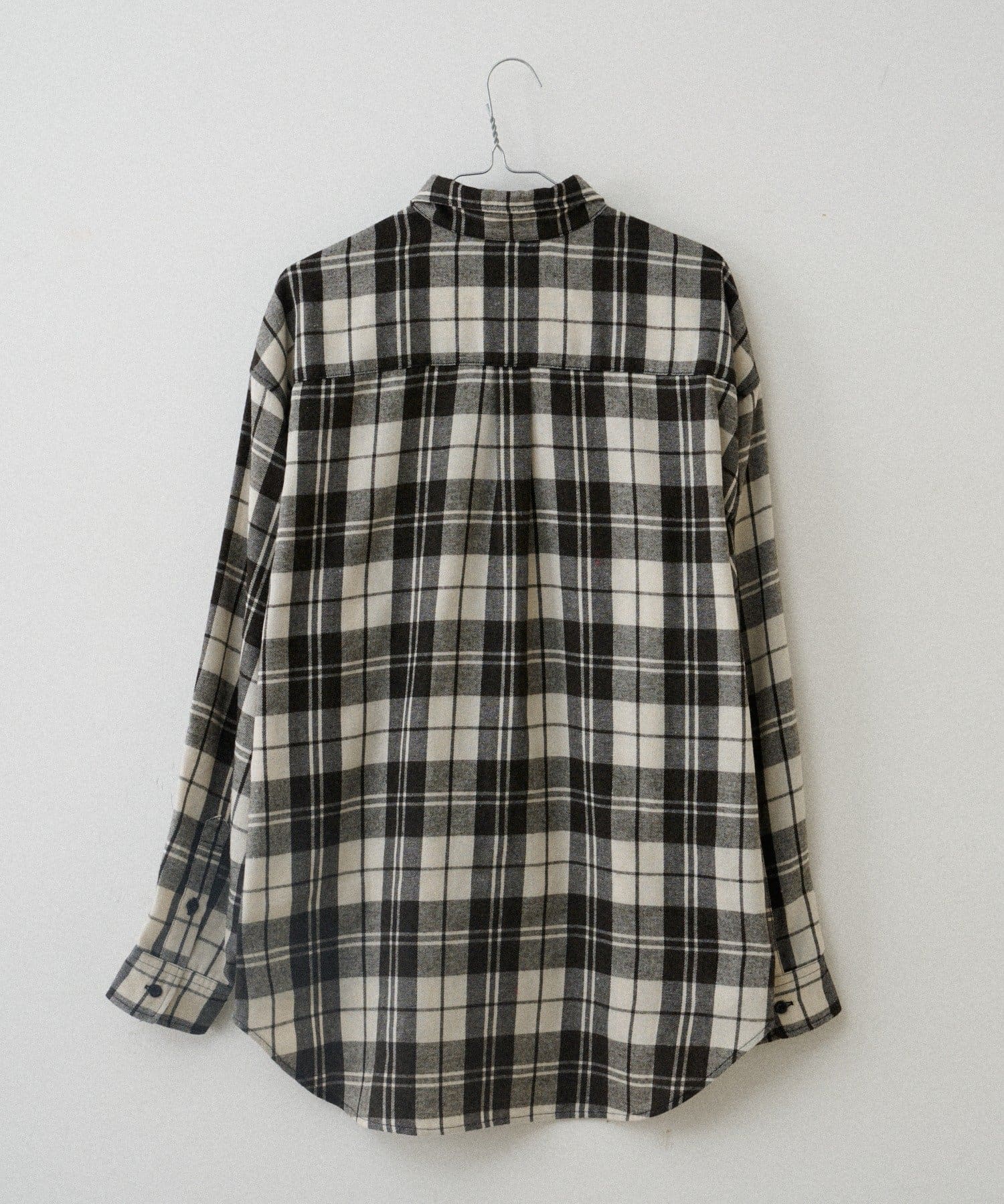 Kastane(カスタネ) 【WHIMSIC】アシッドウォッシュフランネルチェックシャツ