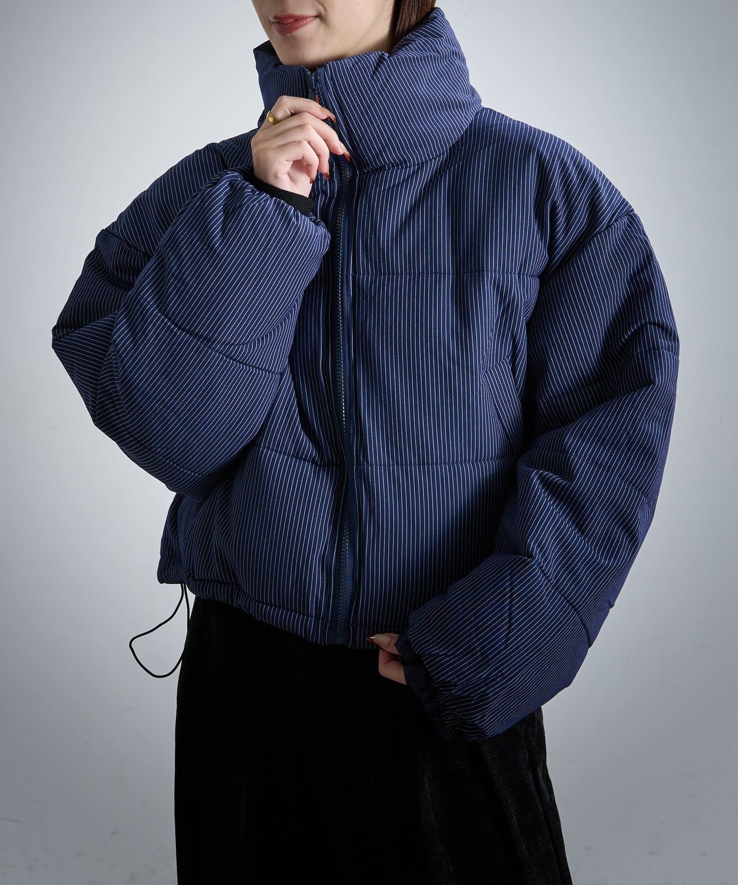 -goocy-(グーシー) ストライプショートジャケット