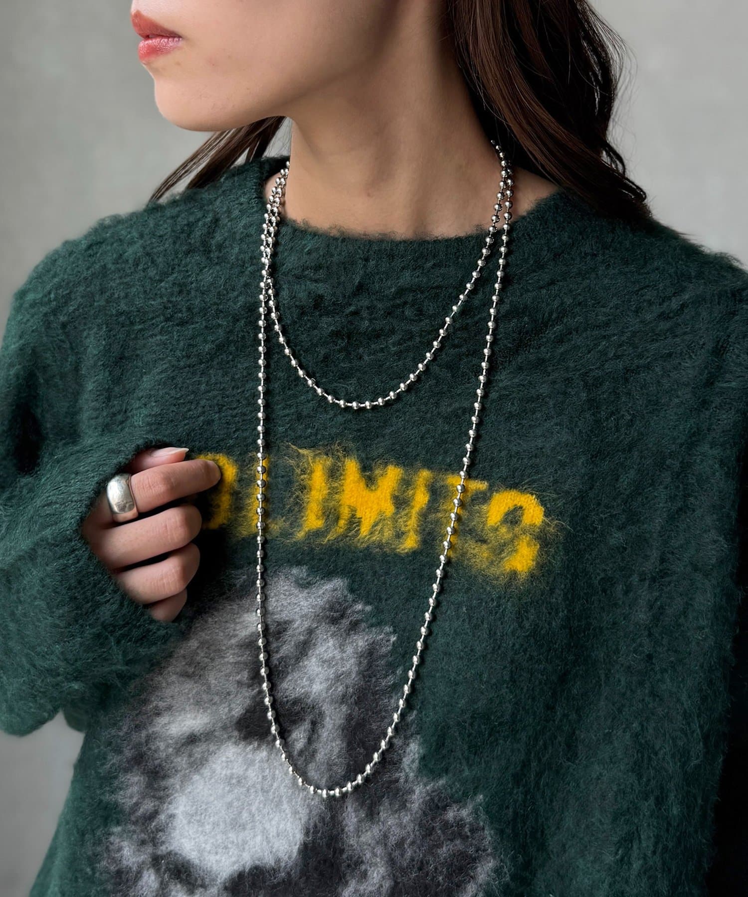 CPCM(シーピーシーエム) シルバーボールネックレス