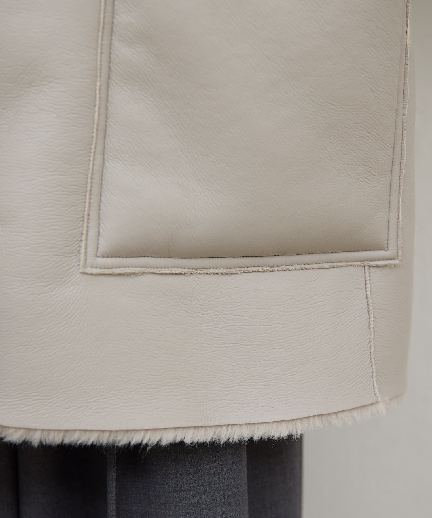 GALLARDAGALANTE(ガリャルダガランテ) 【2Way】リバーシブルフェイクムートンコート