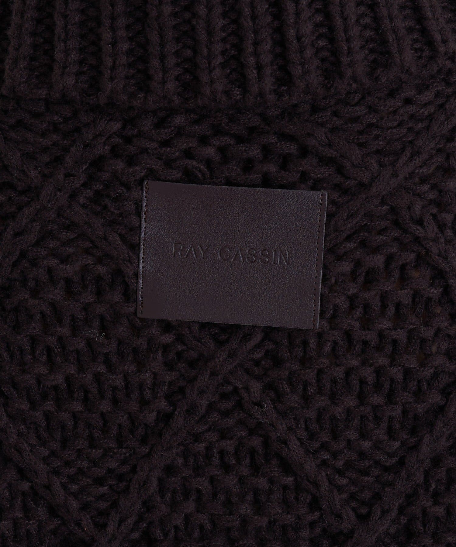 RAY CASSIN(レイカズン) 柄編みニットブルゾン