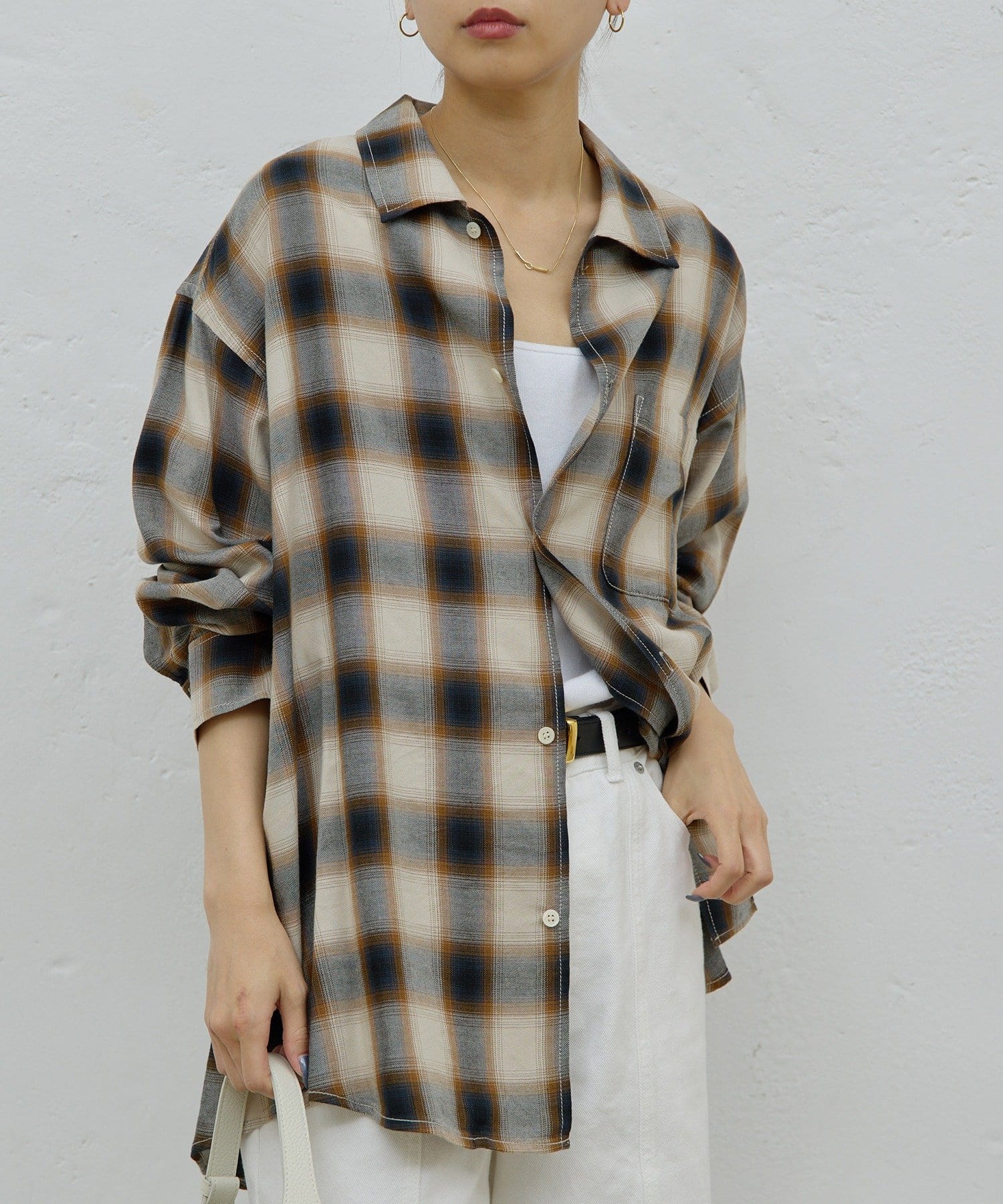 GALLARDAGALANTE(ガリャルダガランテ) オンブレチェックシャツ