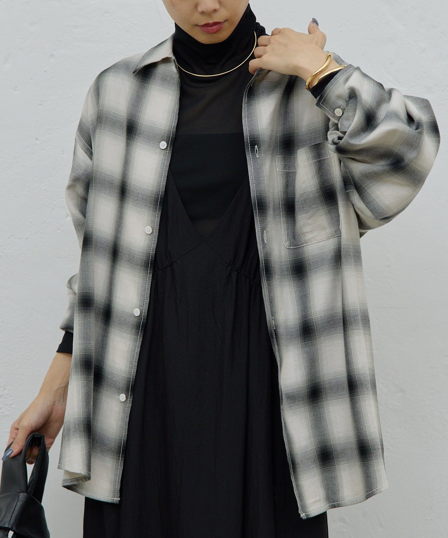 GALLARDAGALANTE(ガリャルダガランテ) オンブレチェックシャツ