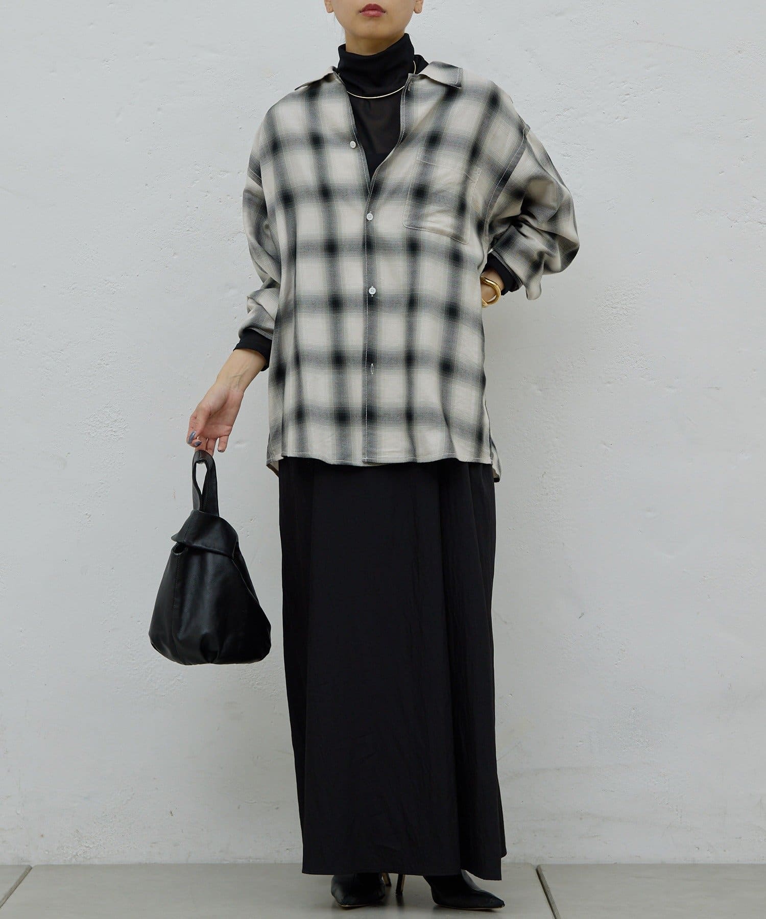 GALLARDAGALANTE(ガリャルダガランテ) オンブレチェックシャツ