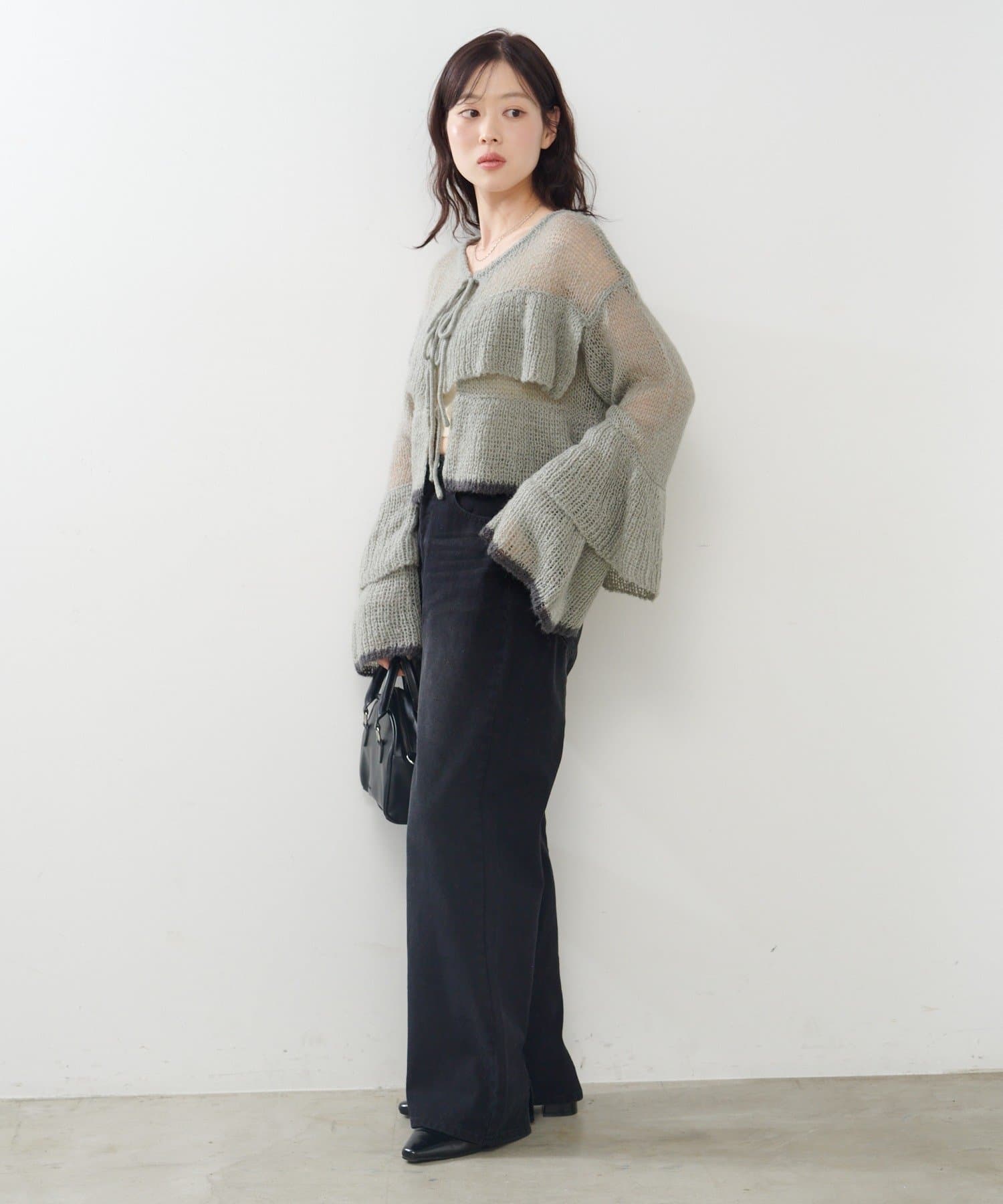 Kastane(カスタネ) 【2サイズ展開/低身長サイズ】ストレートバックベルトパンツ