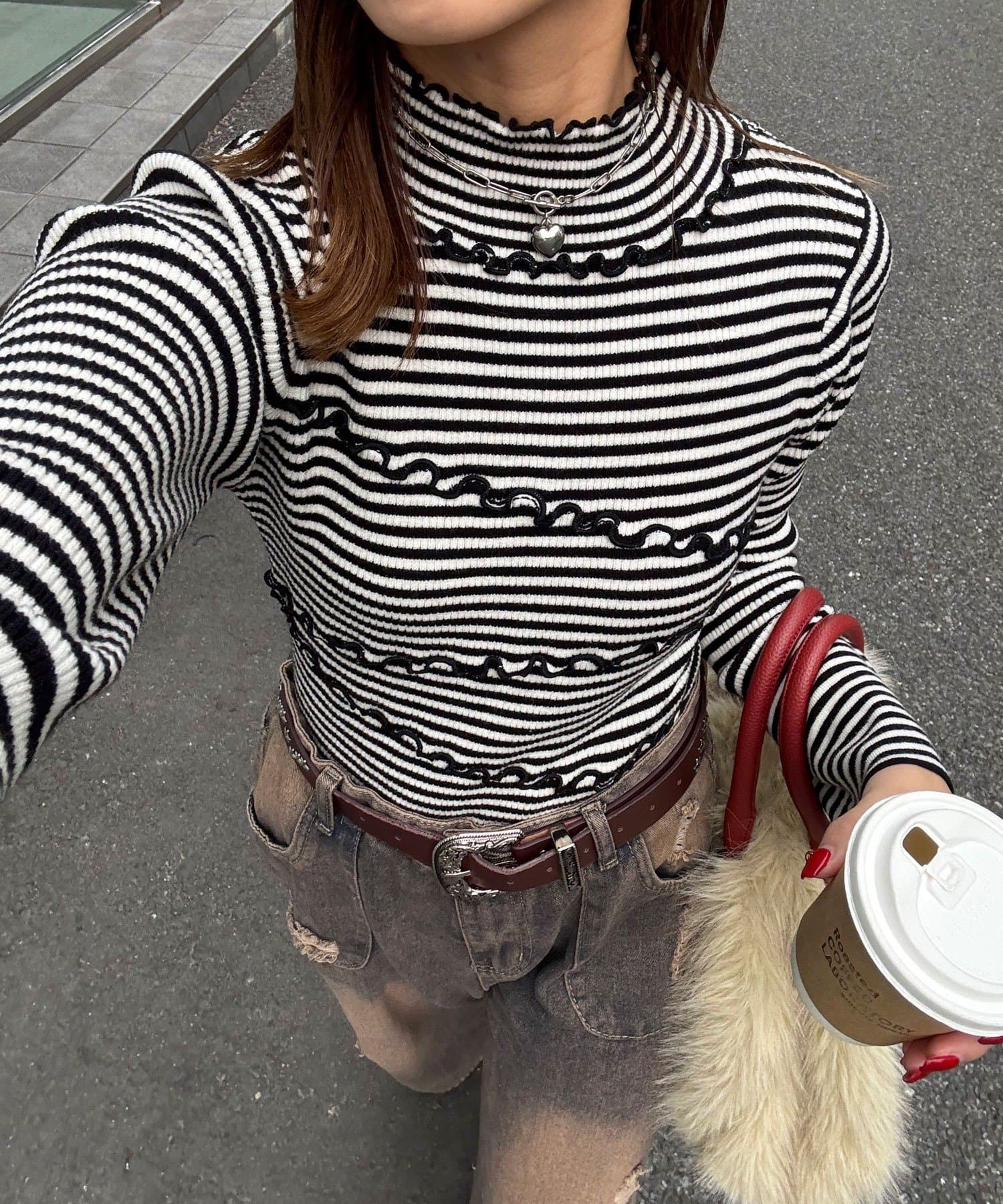 CIAOPANIC(チャオパニック) アンチピリングメローニット