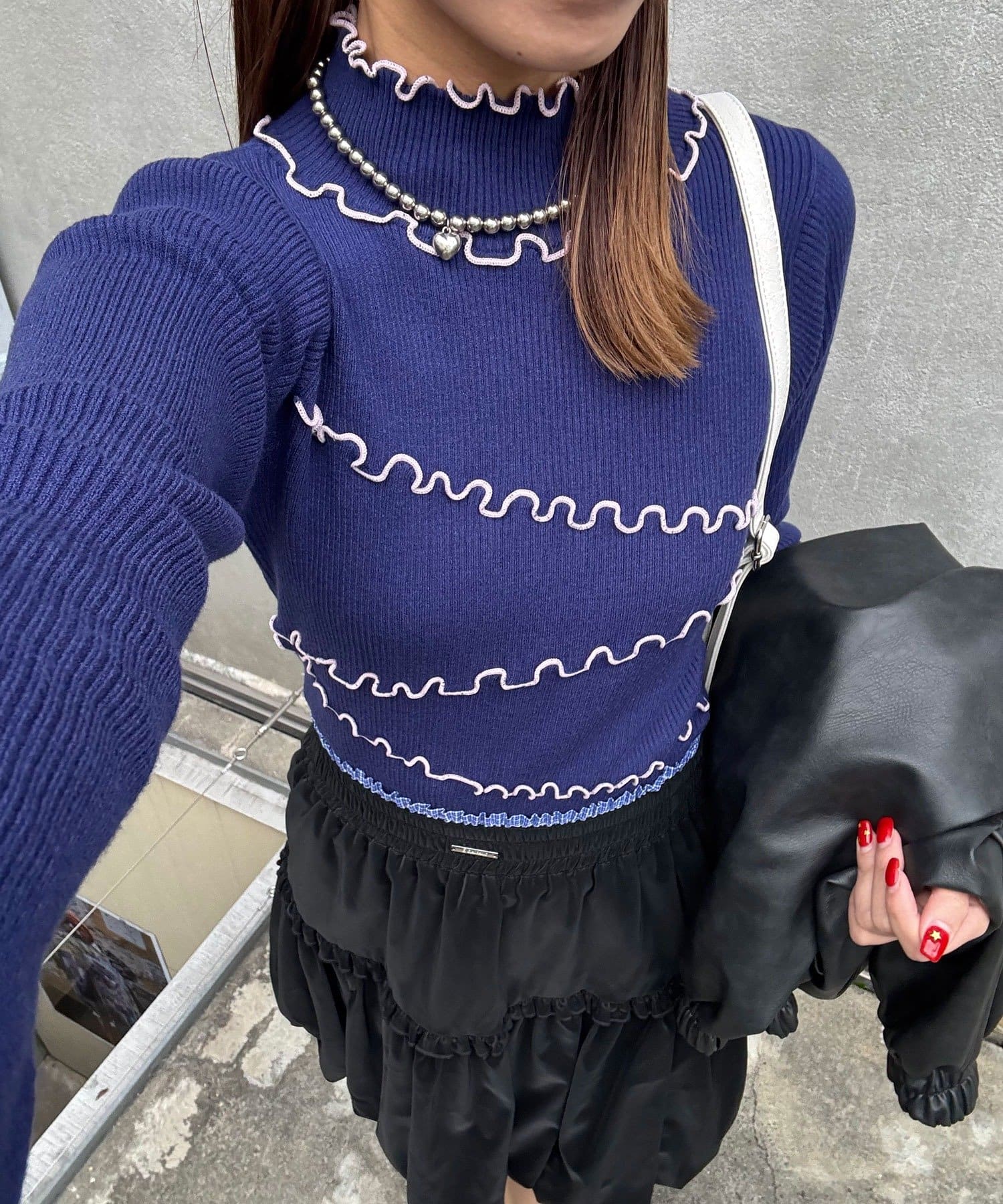 CIAOPANIC(チャオパニック) アンチピリングメローニット