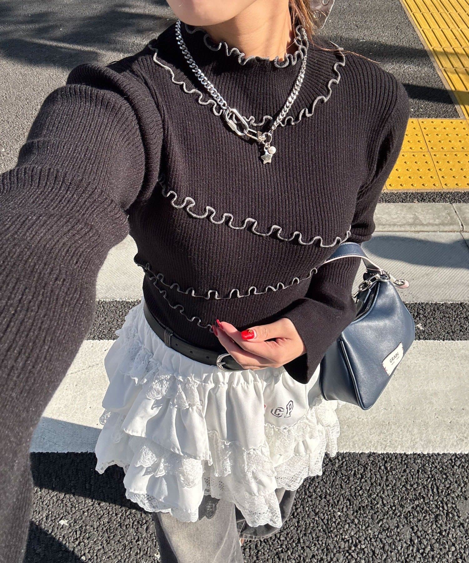 CIAOPANIC(チャオパニック) アンチピリングメローニット