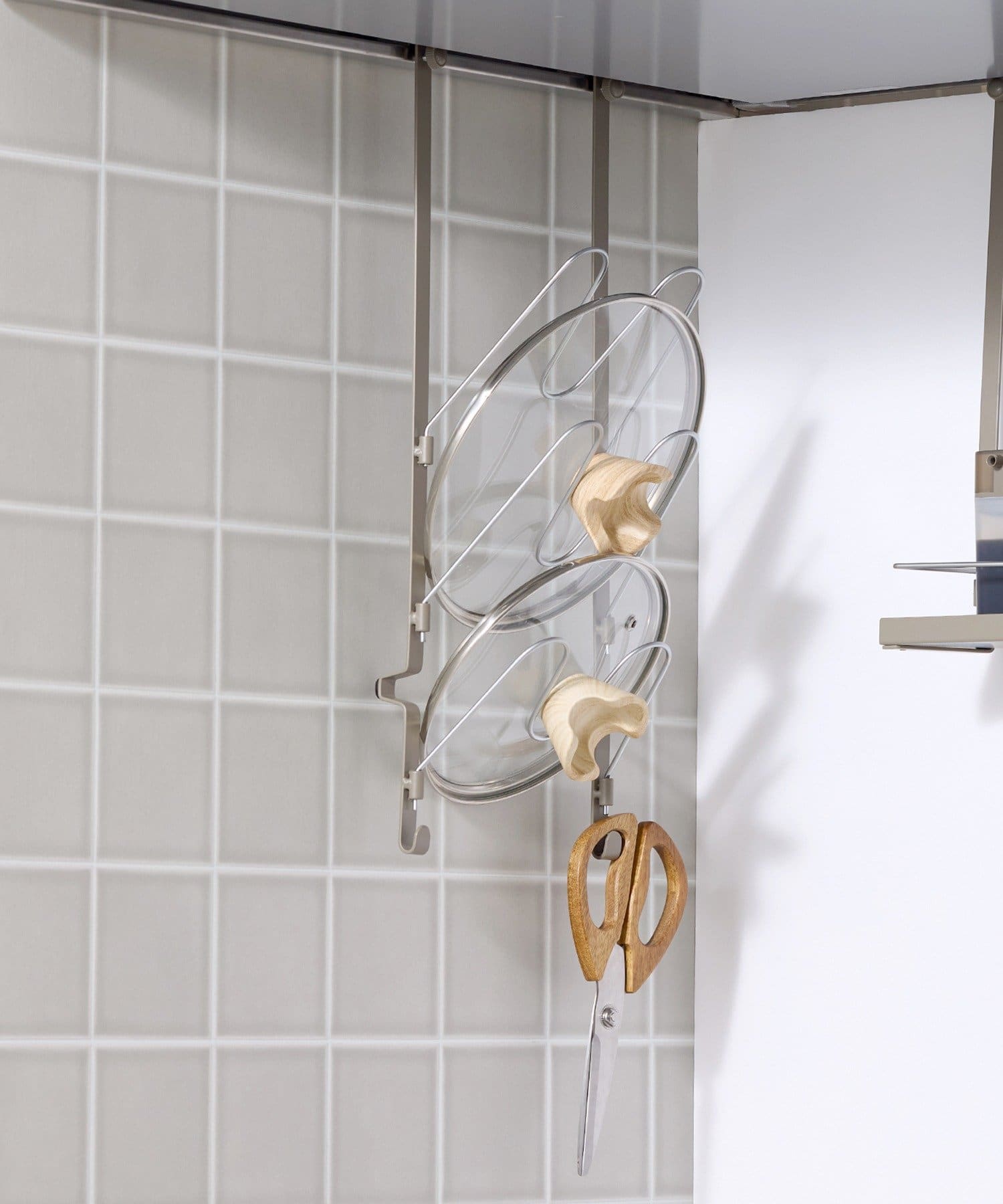 3COINS(スリーコインズ) レンジフード鍋蓋ラック／KITINTO