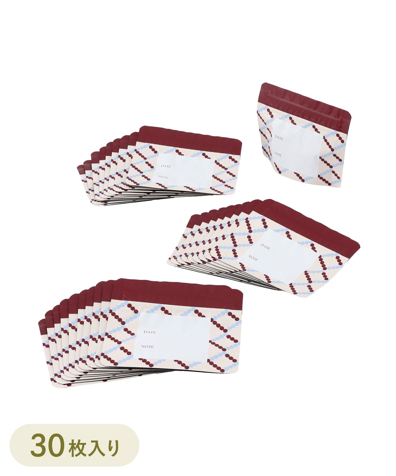 3COINS(スリーコインズ) マチありアルミストックバッグ30枚：SS／KITINTO