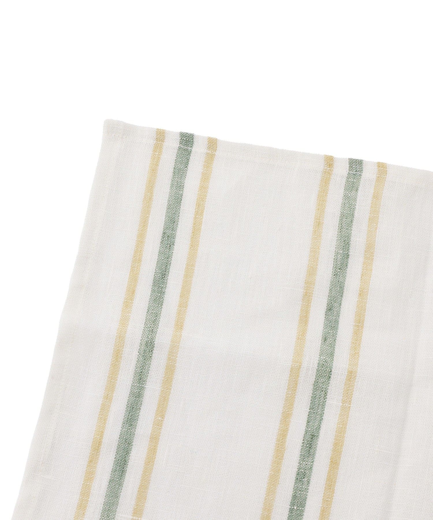 3COINS(スリーコインズ) インド製リネンディッシュタオルハーフ：50×40cm／KITINTO