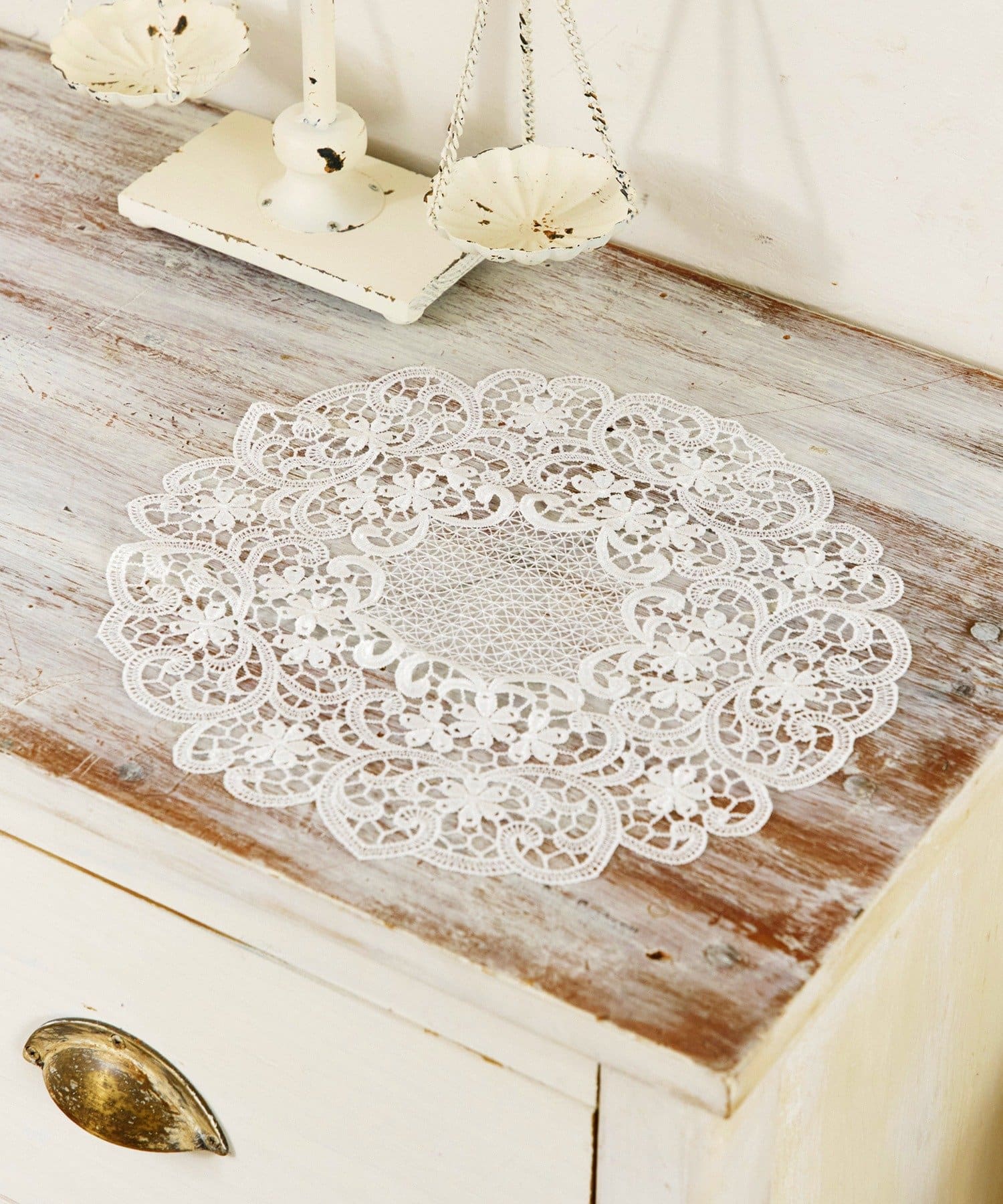 salut!(サリュ) レースドイリーフラワー：30cm／choupinet