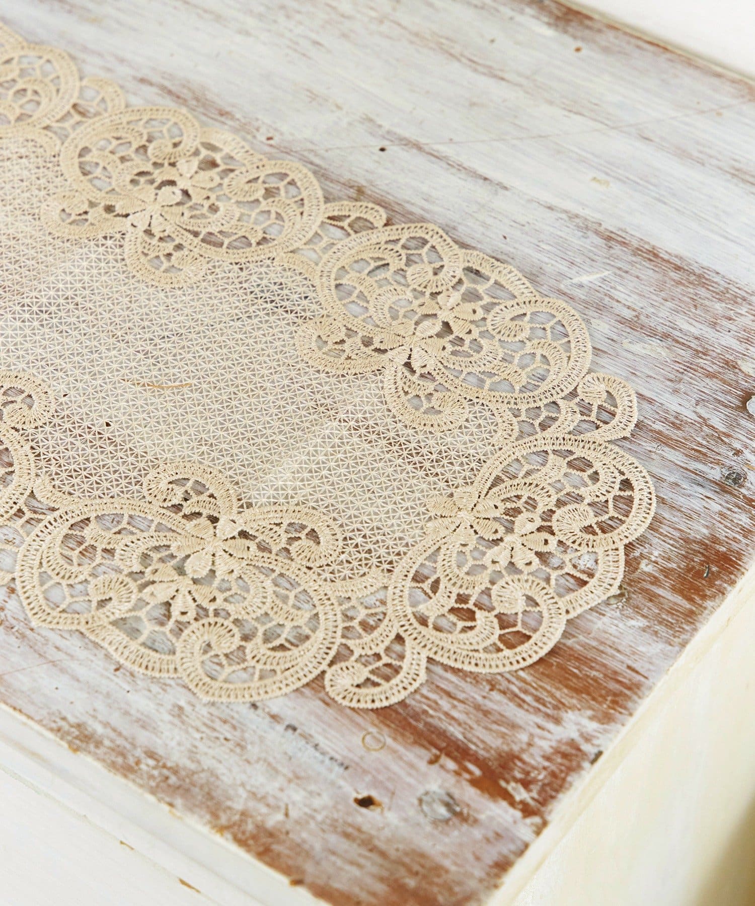 salut!(サリュ) レースドイリーオーバル：48cm／choupinet