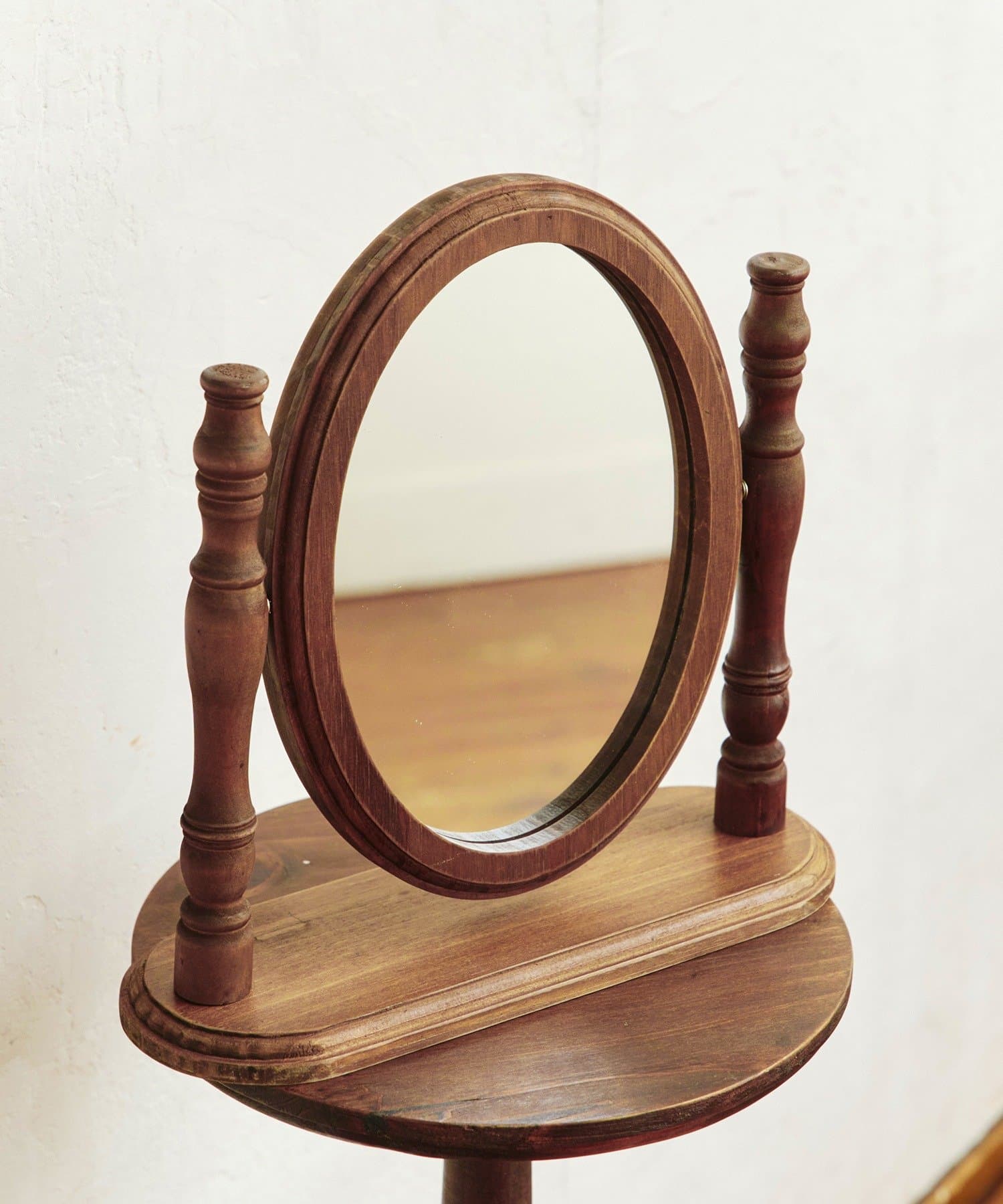 salut!(サリュ) 《WEB限定カラー》アンティークオーバル卓上ミラー