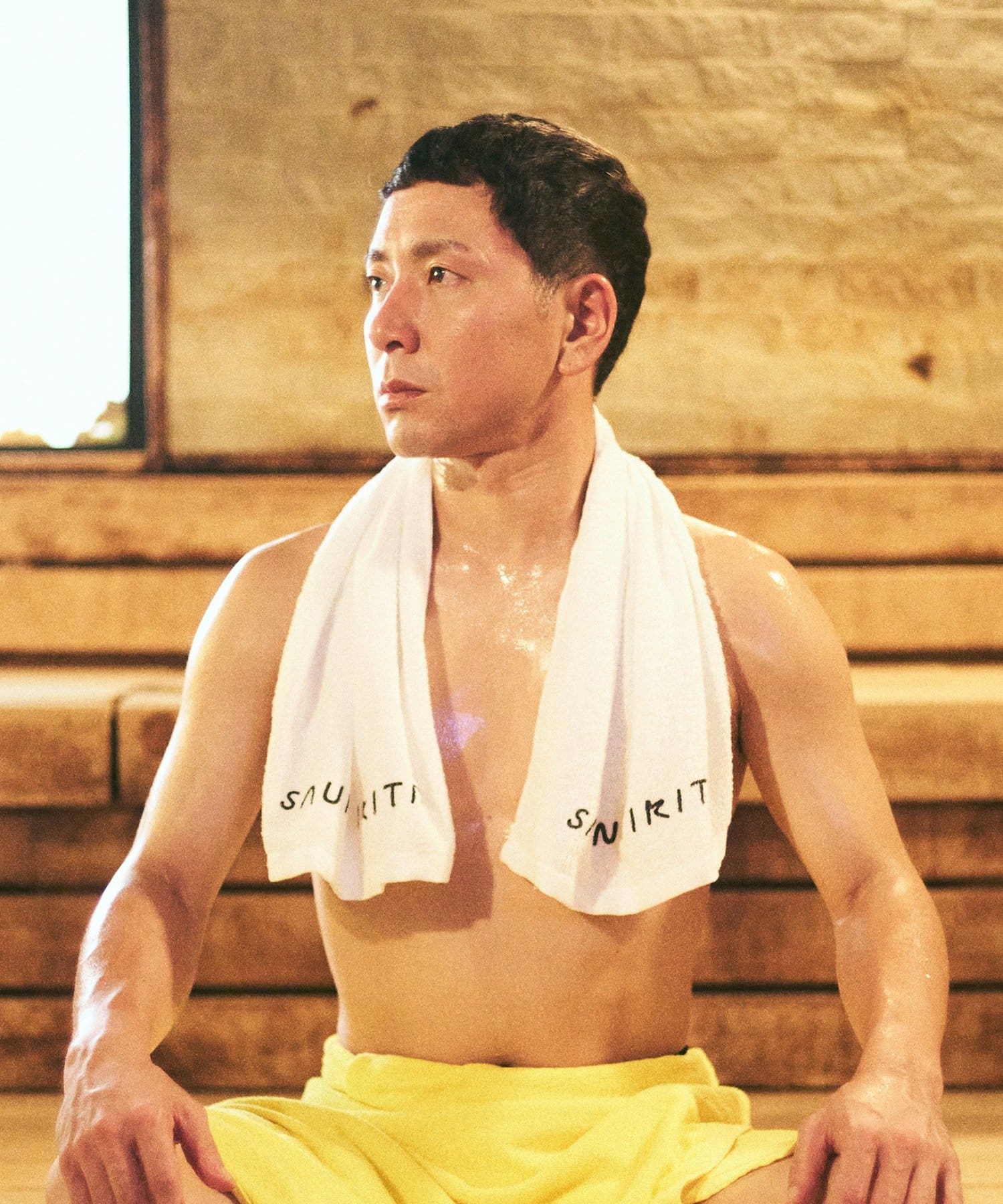 3COINS(スリーコインズ) 銭湯タオル：34×86cm／サウナイキタイ