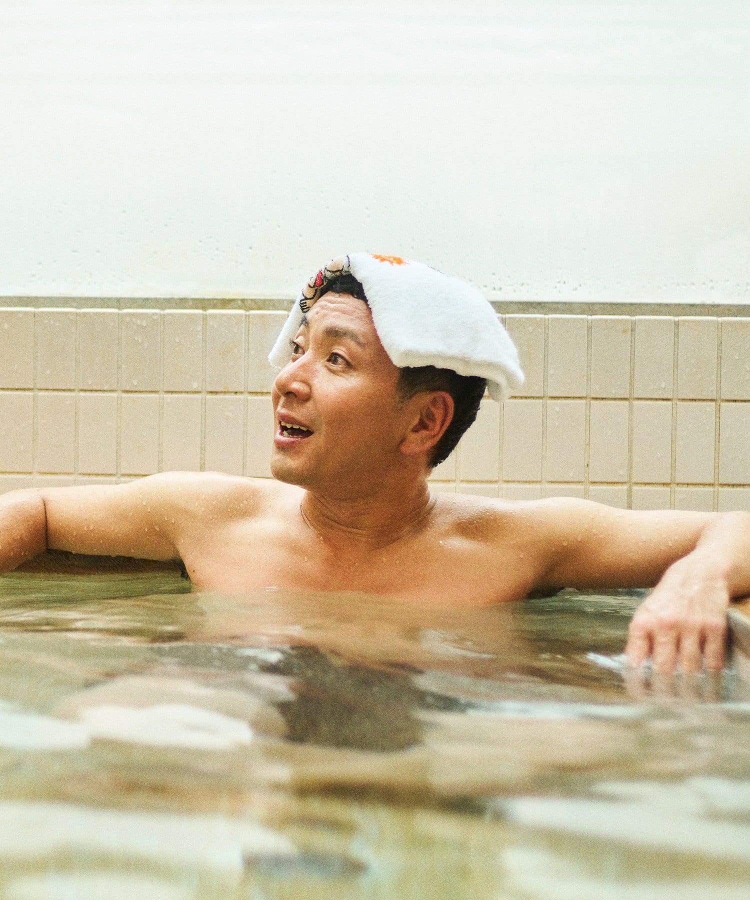 3COINS(スリーコインズ) 銭湯タオル：34×86cm／サウナイキタイ