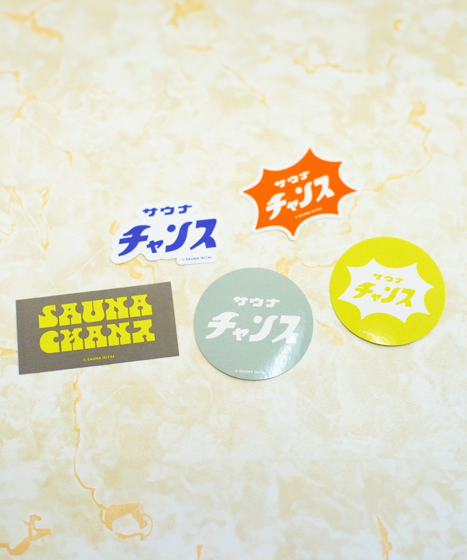 3COINS(スリーコインズ) ステッカー5枚セット／サウナイキタイ