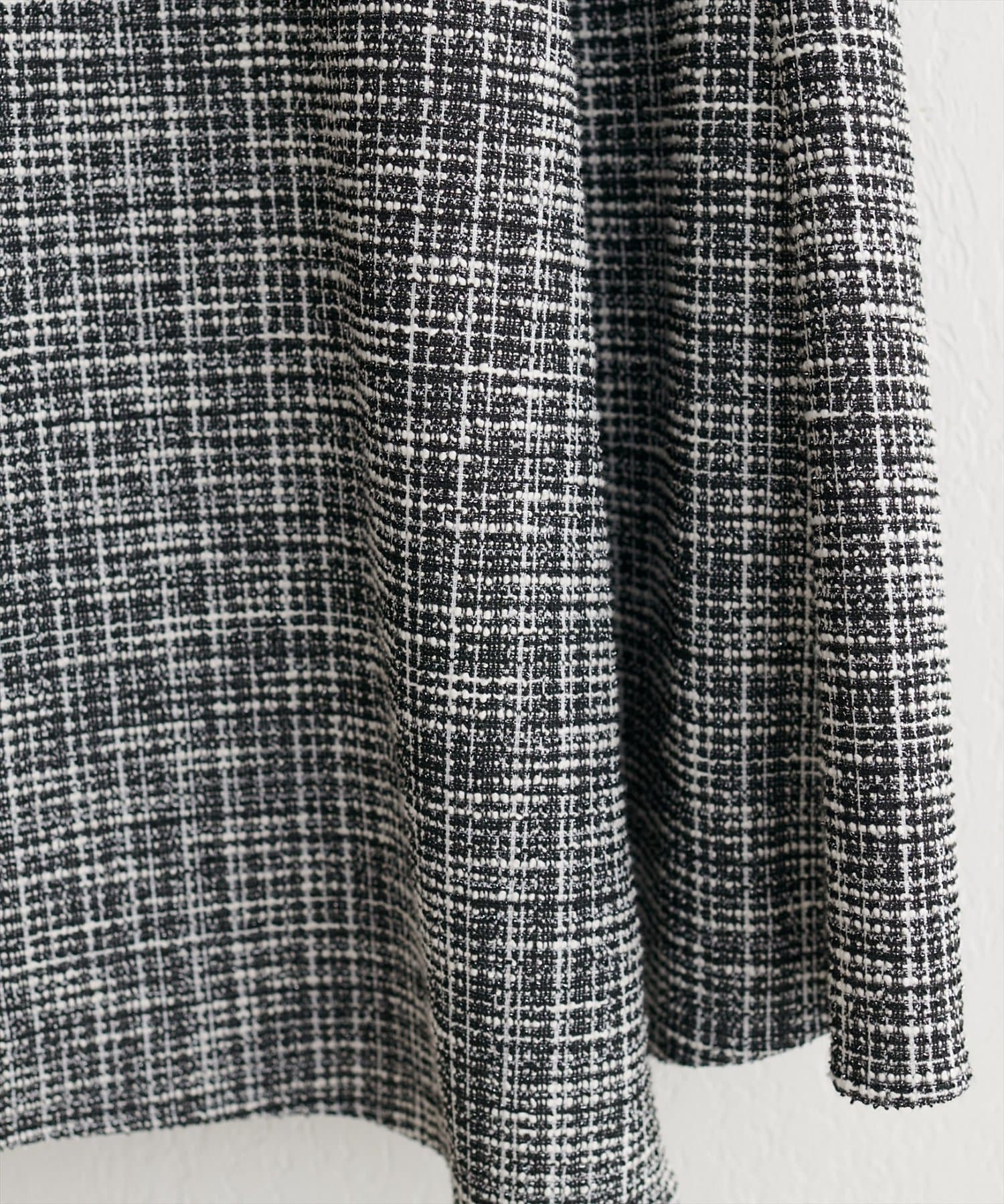 natural couture(ナチュラルクチュール) 【WEB限定】イレヘムツイードチェックスカート