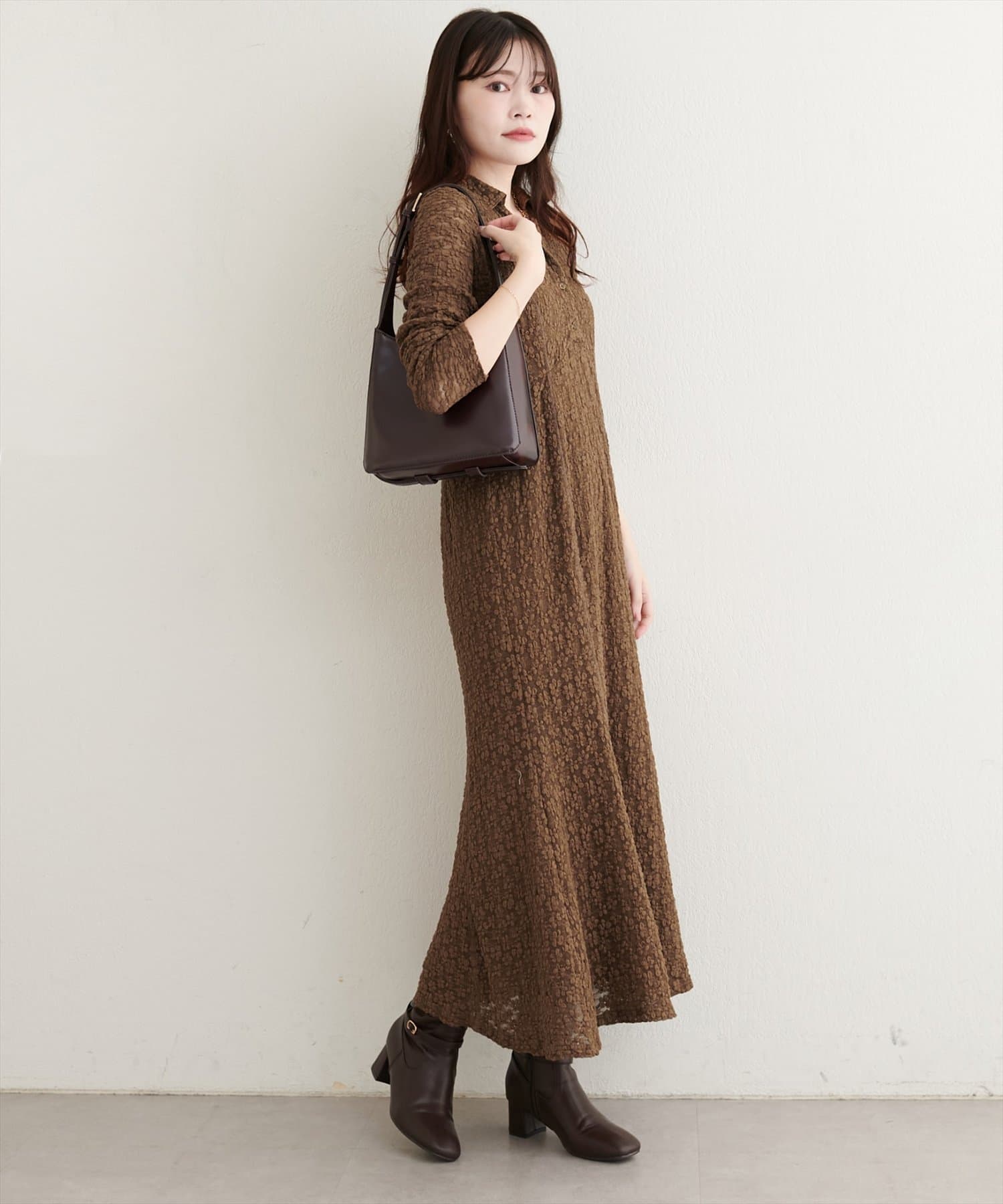natural couture(ナチュラルクチュール) 【WEB限定】総レースマーメイドワンピース