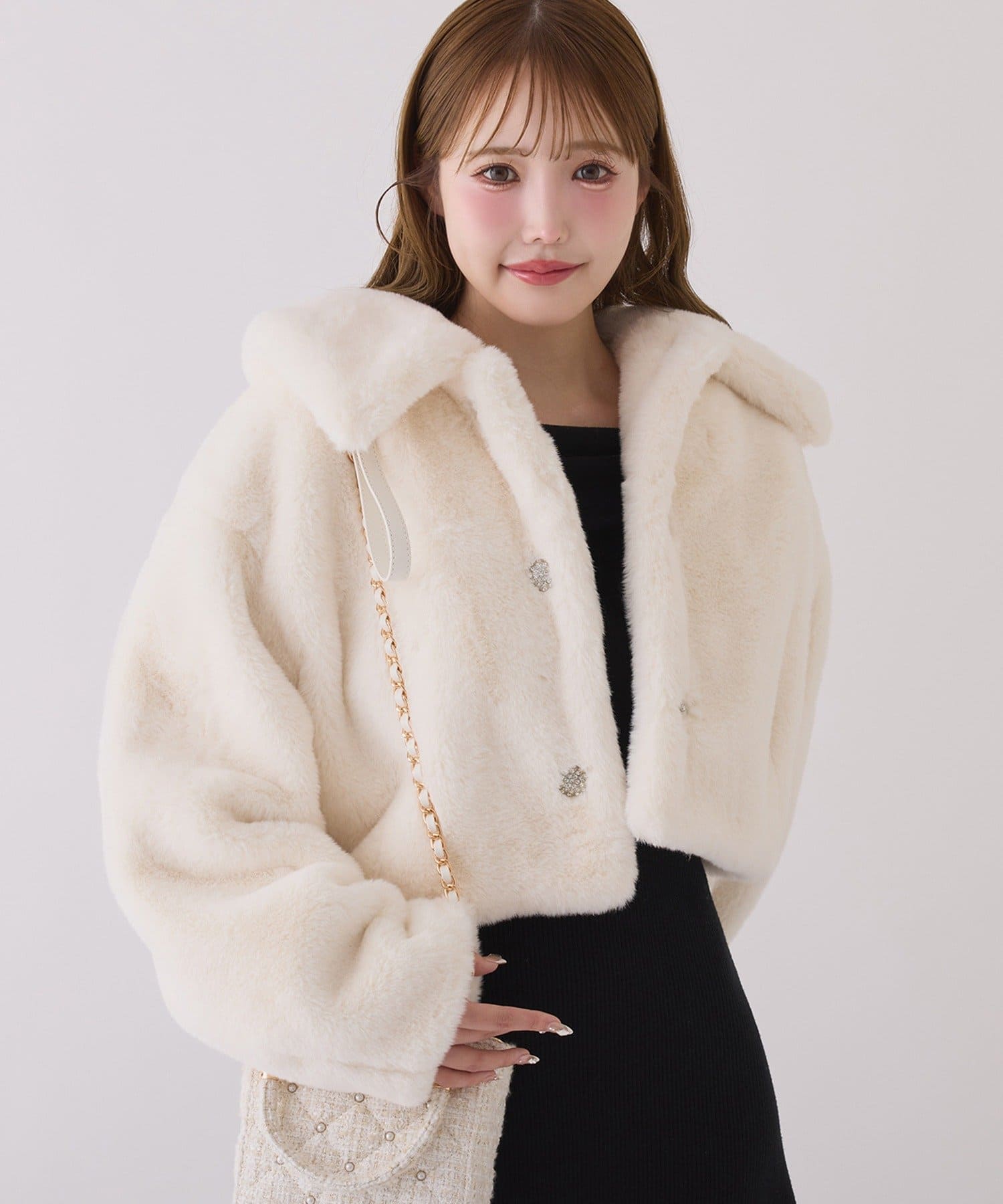 one after another NICE CLAUP(ワンアフターアナザー ナイスクラップ) ファーショートコート