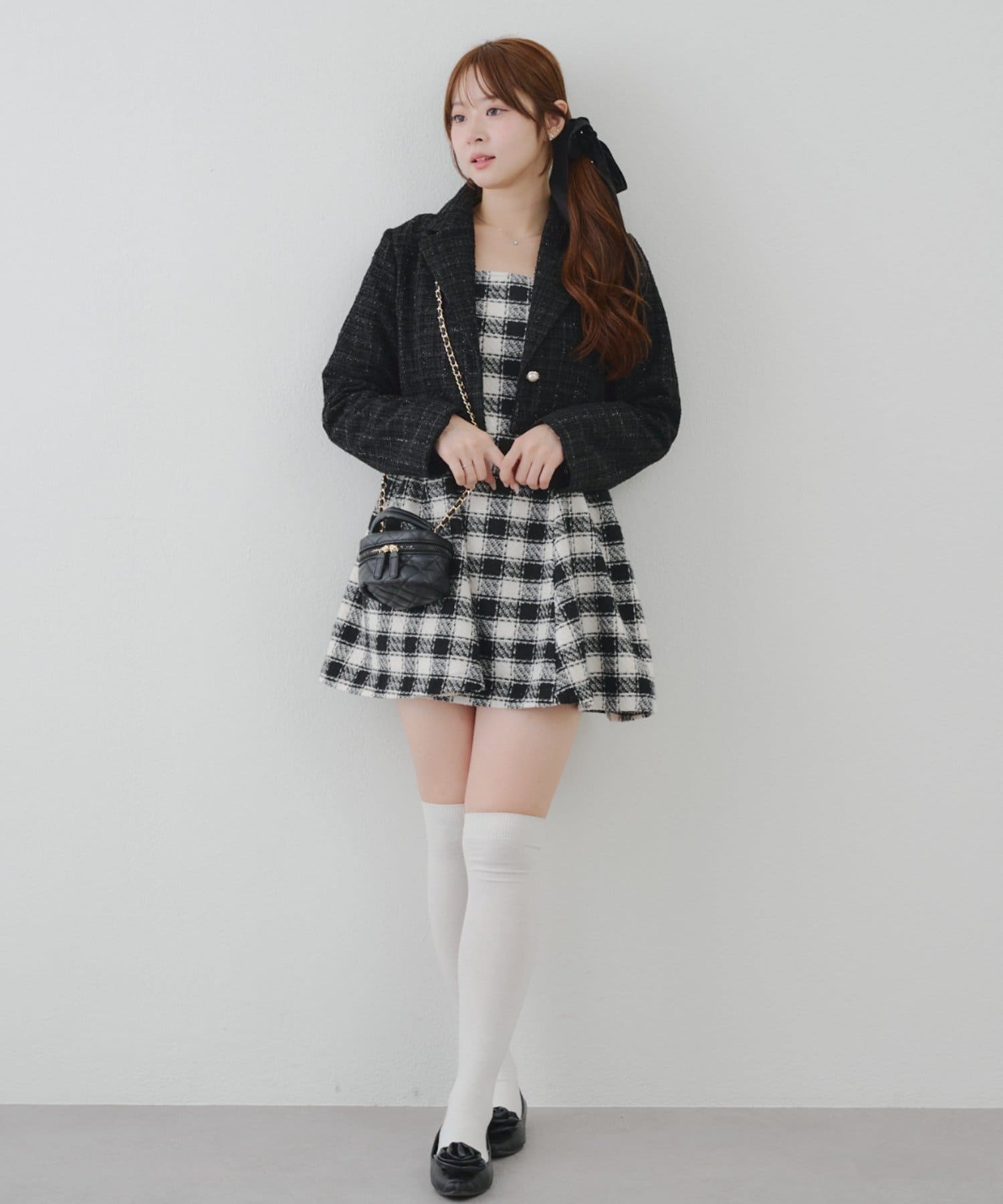 Remind me and forever(リマインドミーアンドフォーエバー) 【セットアップ対応】ツイードショートジャケット