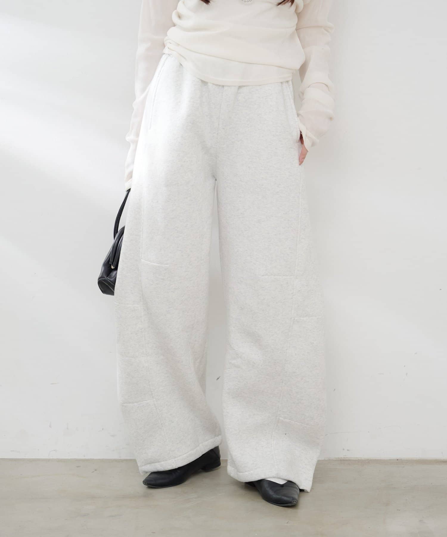 Remind me and forever(リマインドミーアンドフォーエバー) 【裏起毛！】カーブスウェットパンツ