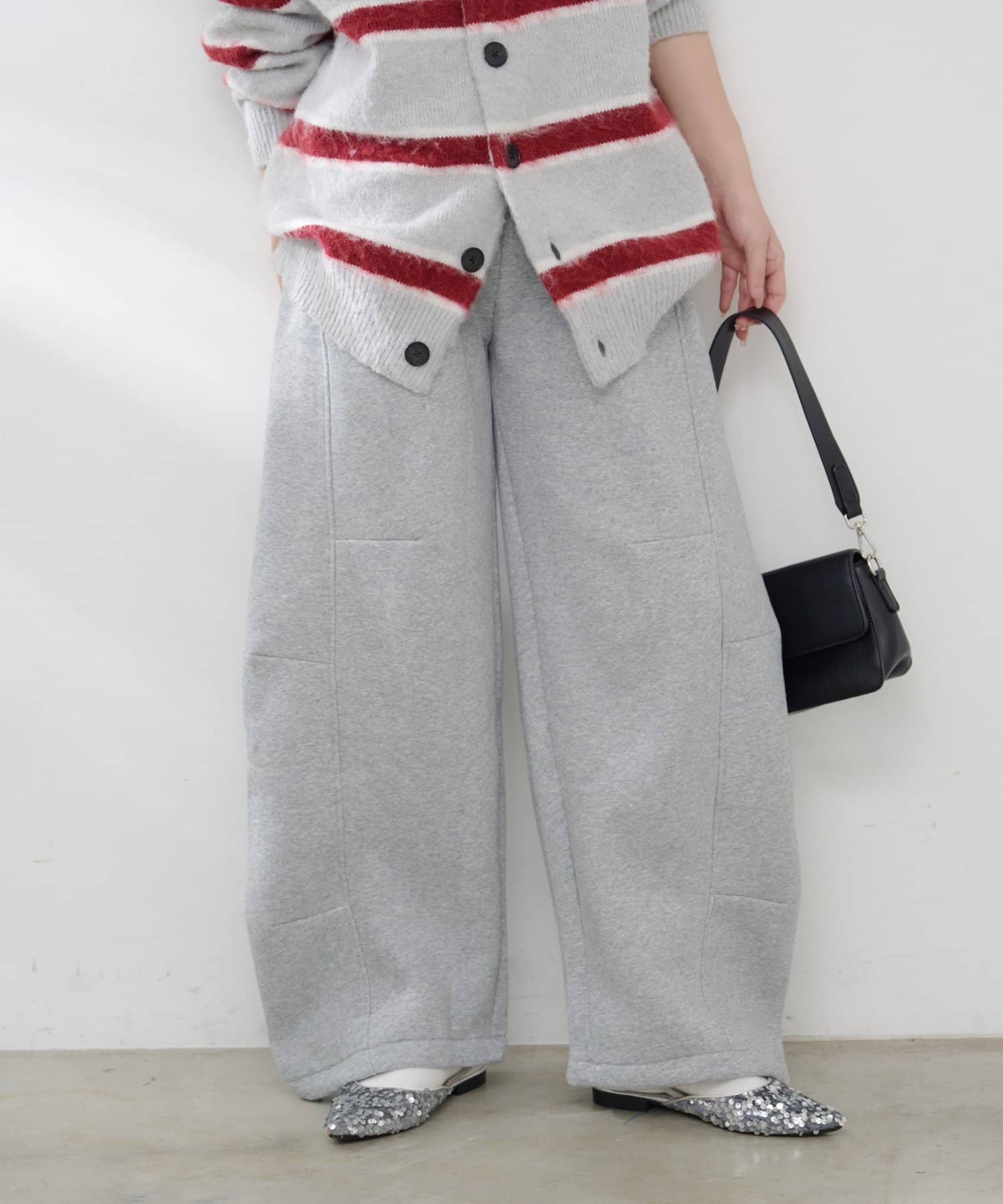 Remind me and forever(リマインドミーアンドフォーエバー) 【裏起毛！】カーブスウェットパンツ