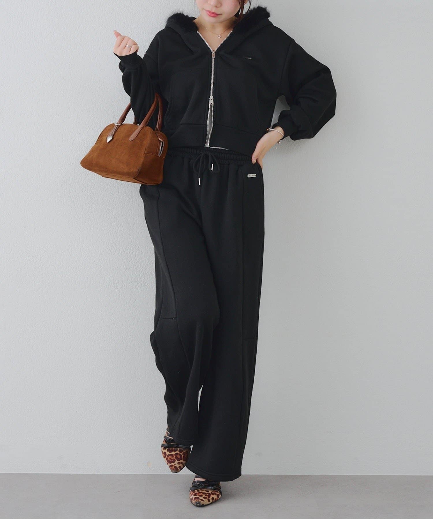 NICE CLAUP / OLIVE des OLIVE OUTLET(ナイスクラップ  / オリーブ デ オリーブ アウトレット) 【RMAF】ファーパーカーセットアップ