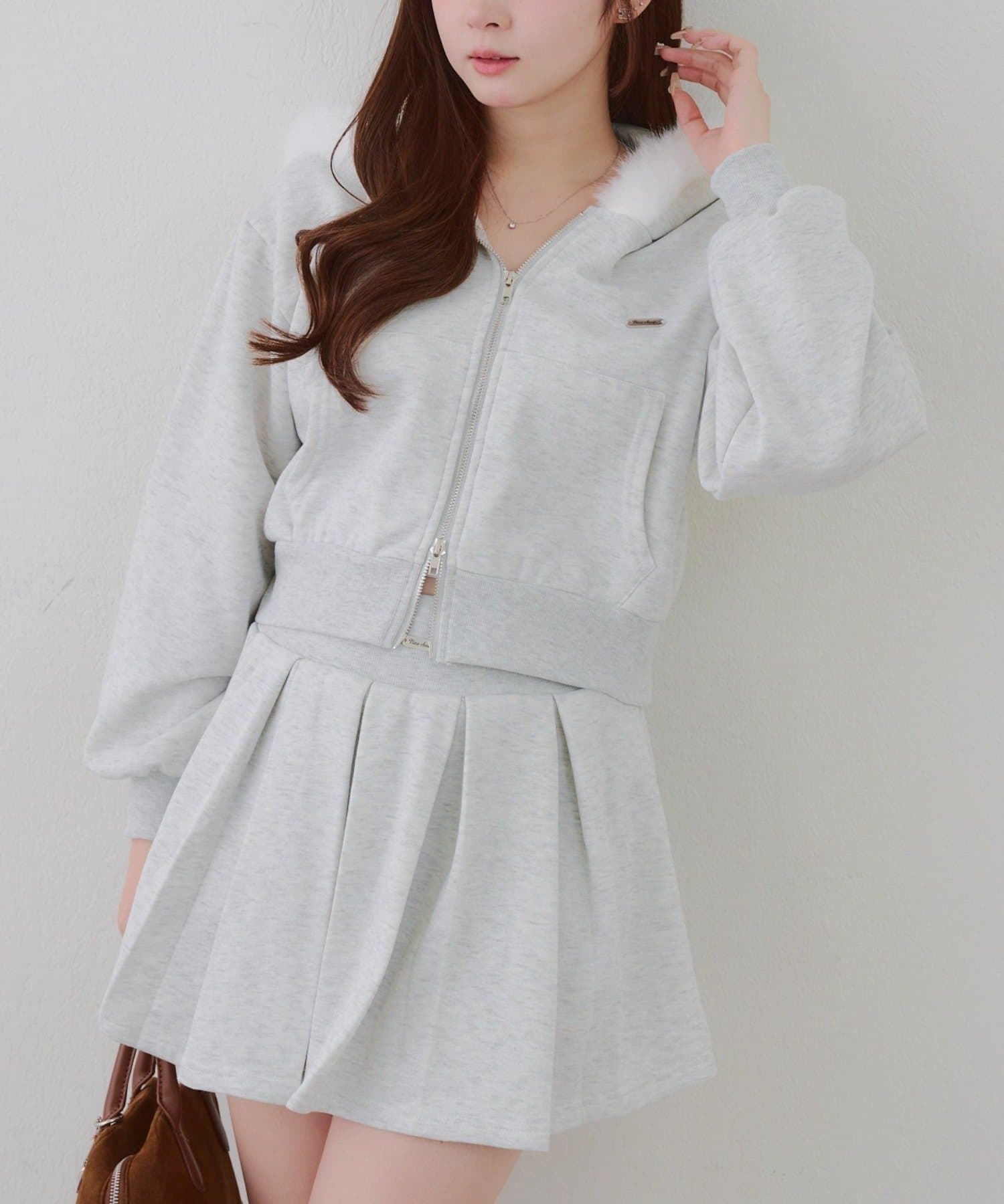 NICE CLAUP / OLIVE des OLIVE OUTLET(ナイスクラップ  / オリーブ デ オリーブ アウトレット) 【RMAF】ファーパーカーセットアップ