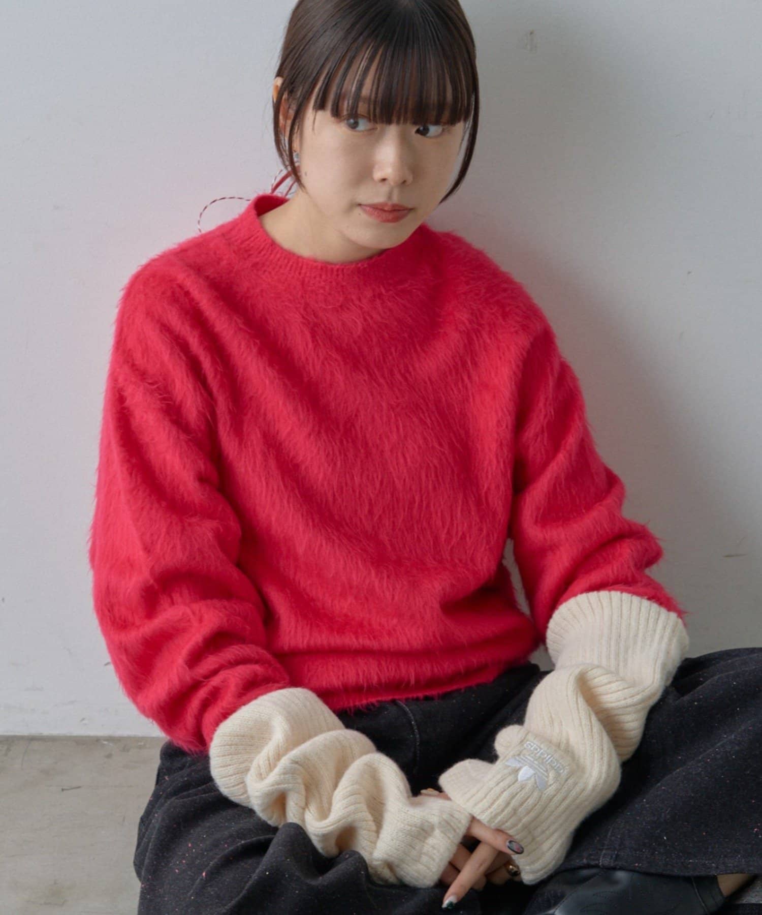 Kastane(カスタネ) 【WHIMSIC/2サイズ展開】アンゴラブレンドシャギーニットプルオーバー