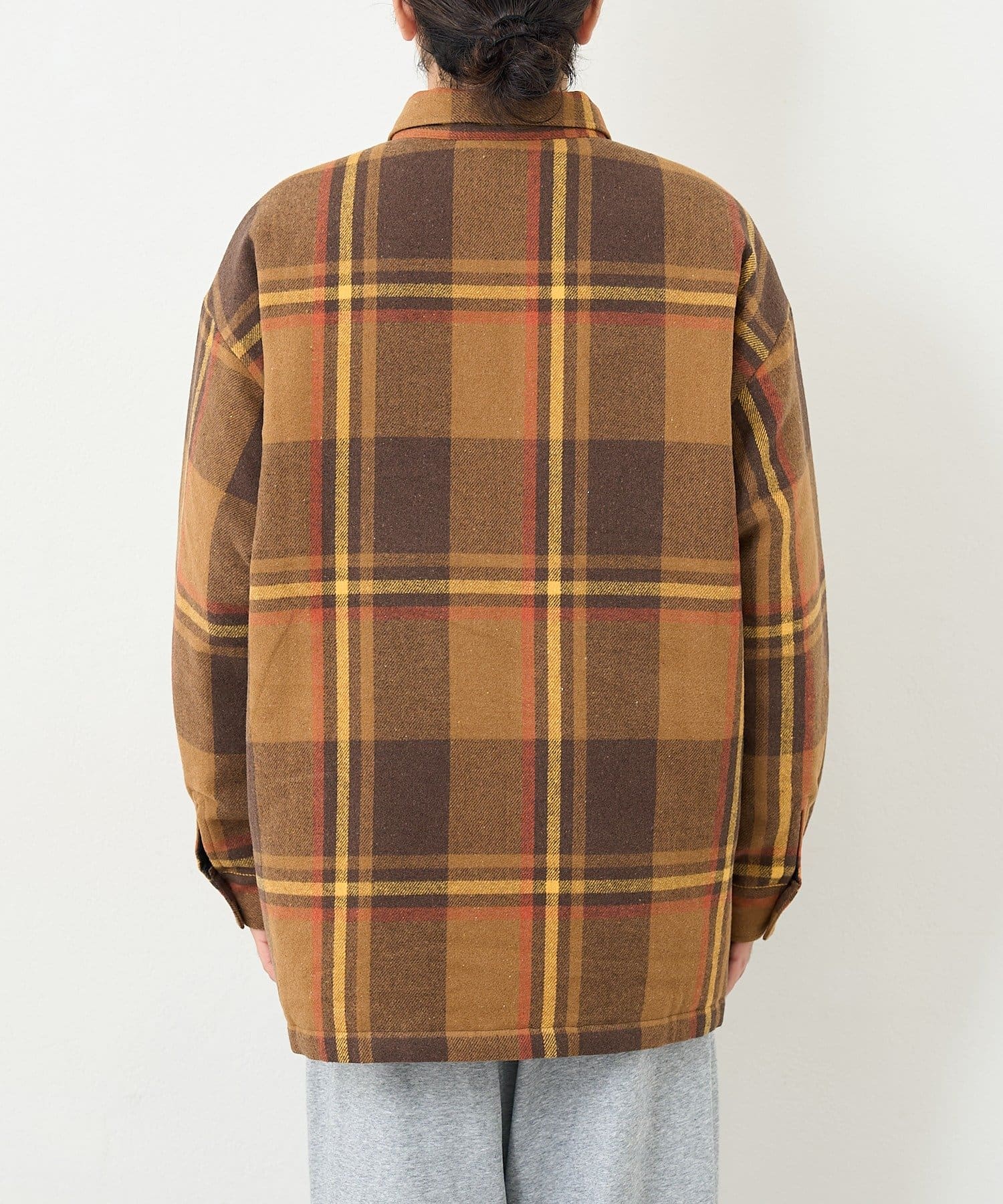 Kastane(カスタネ) 【ユニセックス】BM チェック中綿シャツジャケット