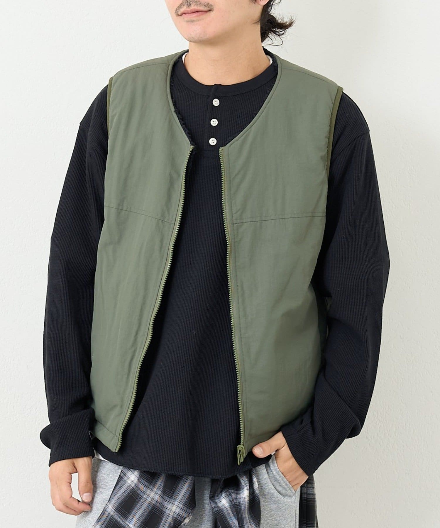 Kastane(カスタネ) 【ユニセックス】BM フリースリバーシブルベスト