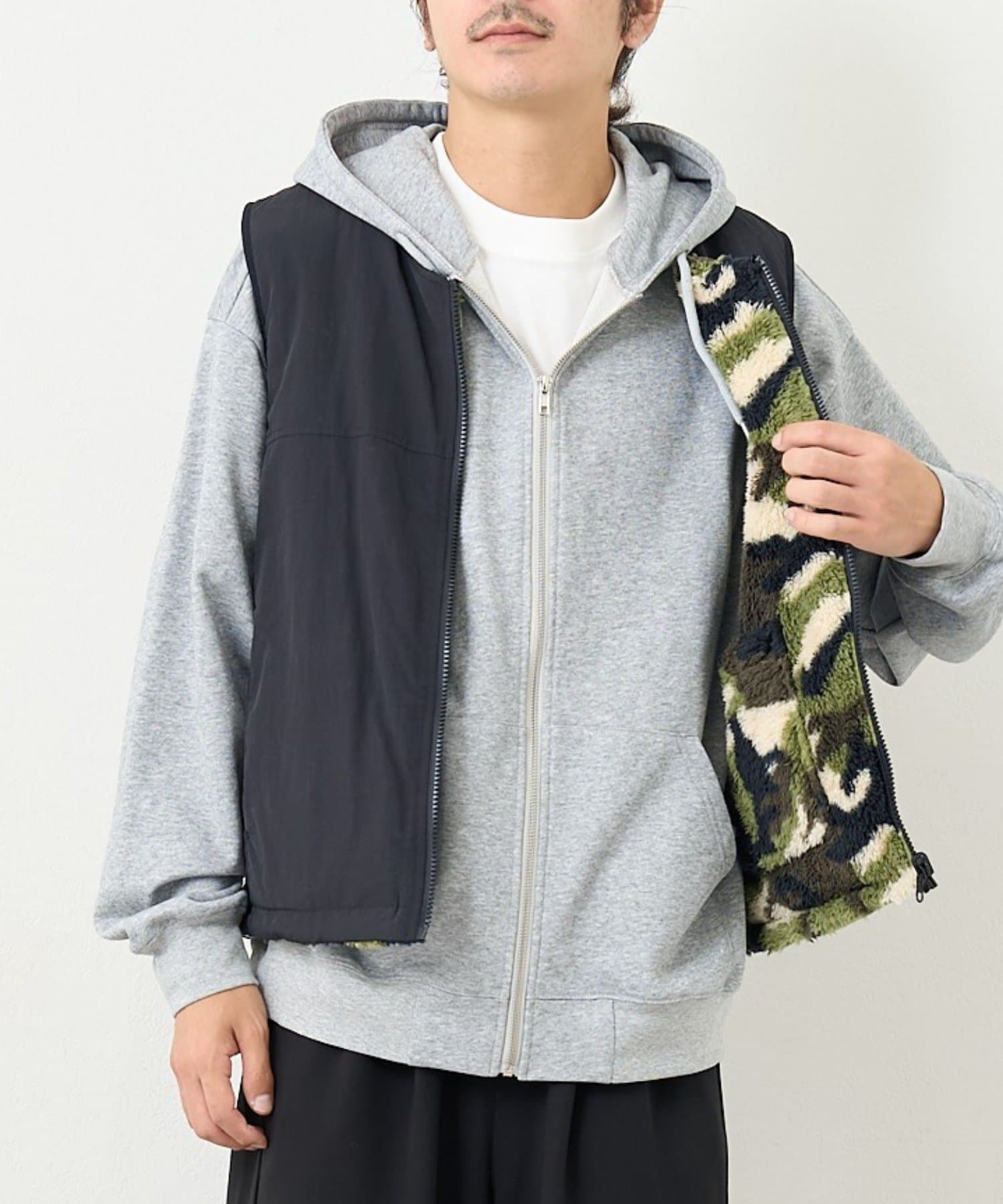 Kastane(カスタネ) 【ユニセックス】BM フリースリバーシブルベスト