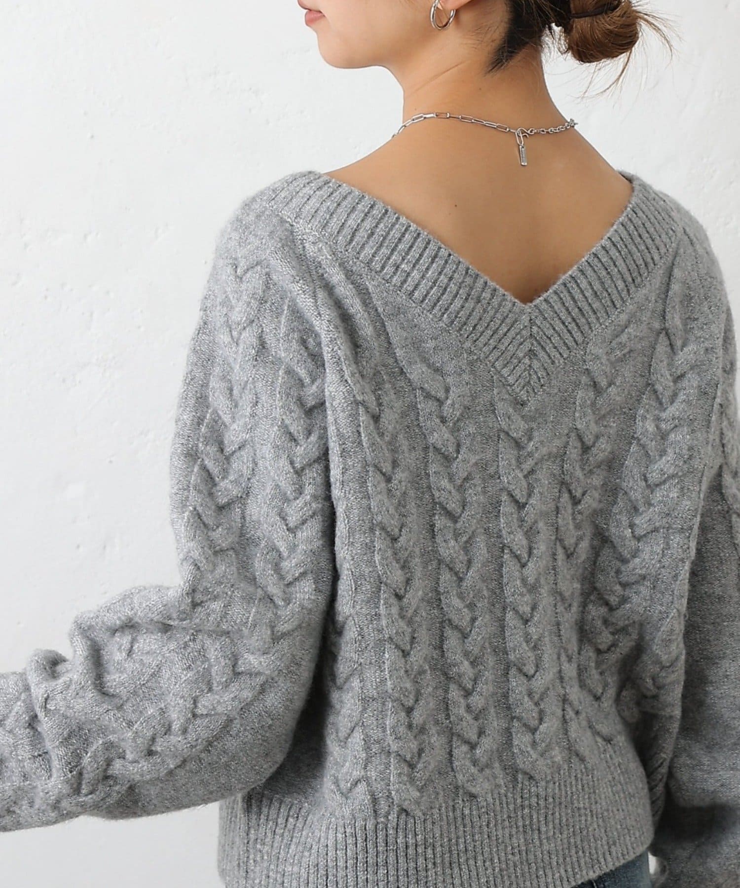 COLONY 2139(コロニー トゥーワンスリーナイン) 起毛ケーブルニットプルオーバー