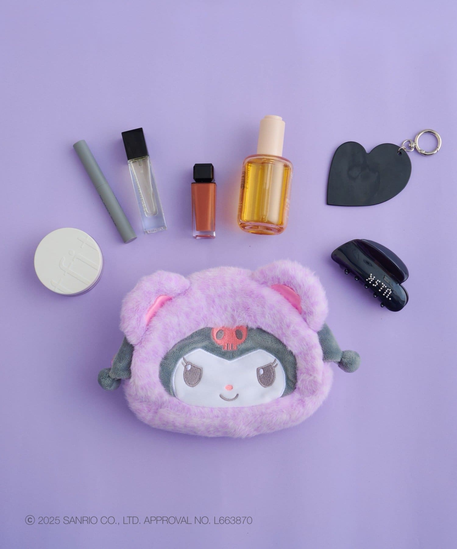 Kastane(カスタネ) 【Kastane×Kuromi】ぬいぐるみポーチ