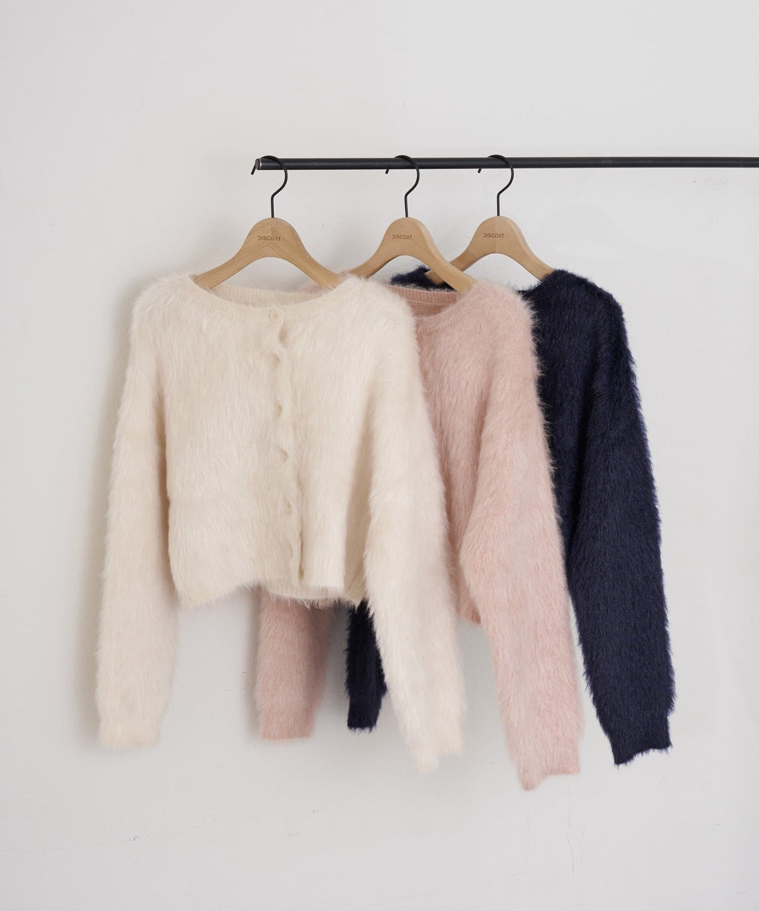 DISCOAT(ディスコート) 【umm.】ラメフェザヤーンカーディガン