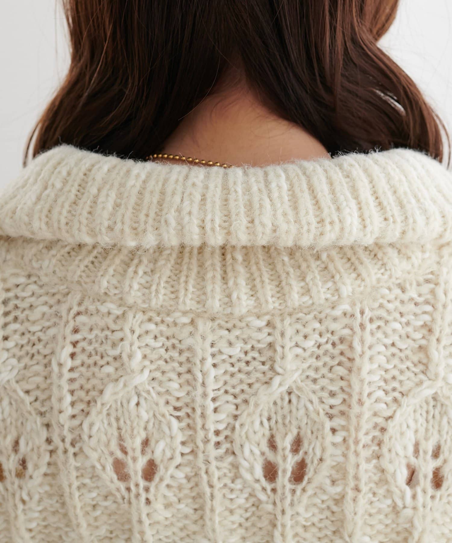 DISCOAT(ディスコート) ケーブルハーフジッププルオーバー