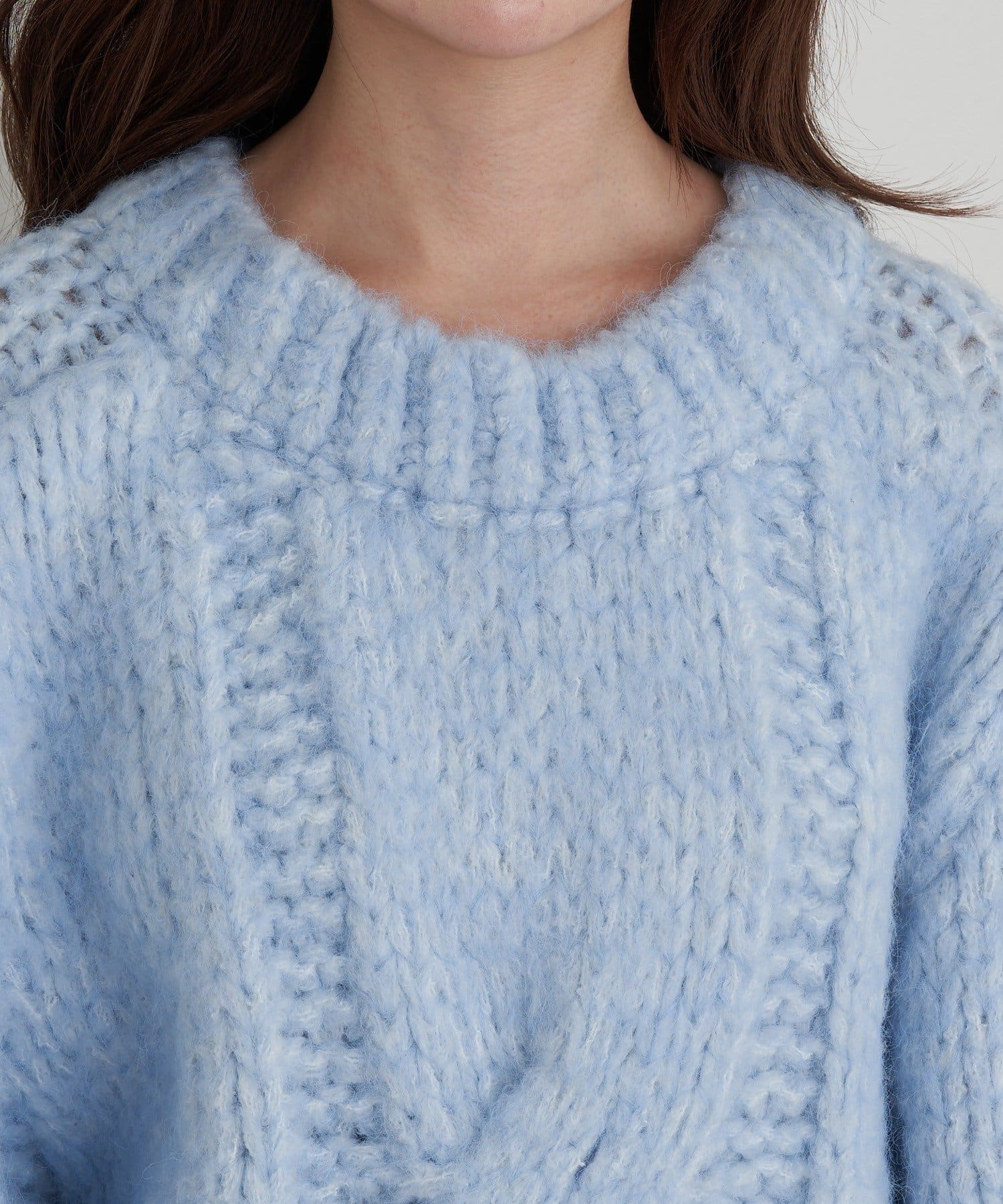 RAY CASSIN(レイカズン) ケーブルルーズチュニックニット