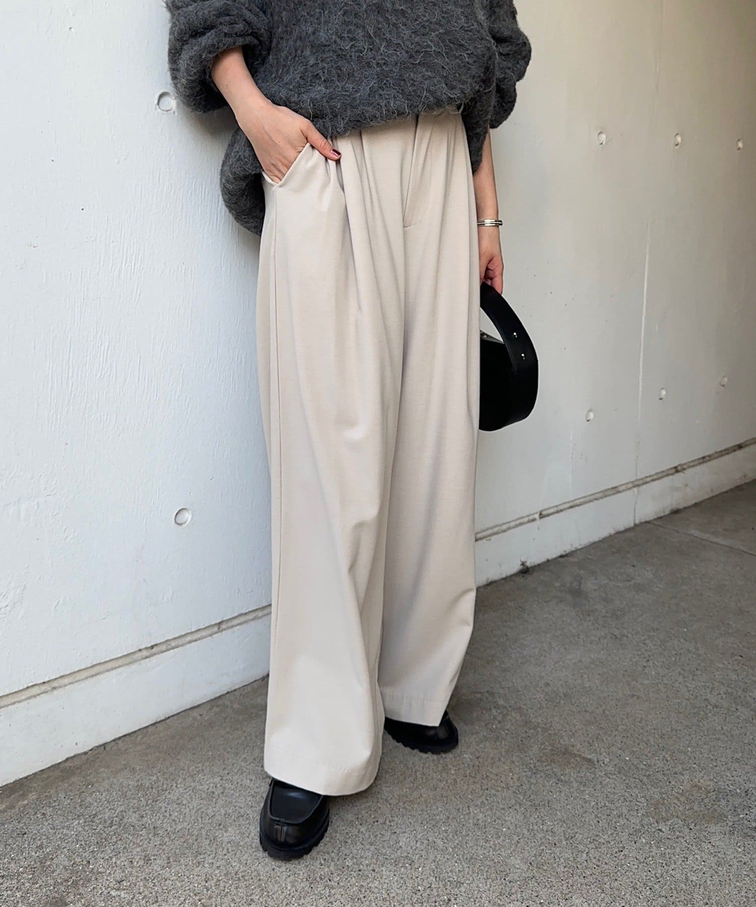 SHENERY(シーナリー) 【＠tsuru00コラボ】【新色/新サイズ登場】【お気に入り急上昇！】3タックスラックスパンツ