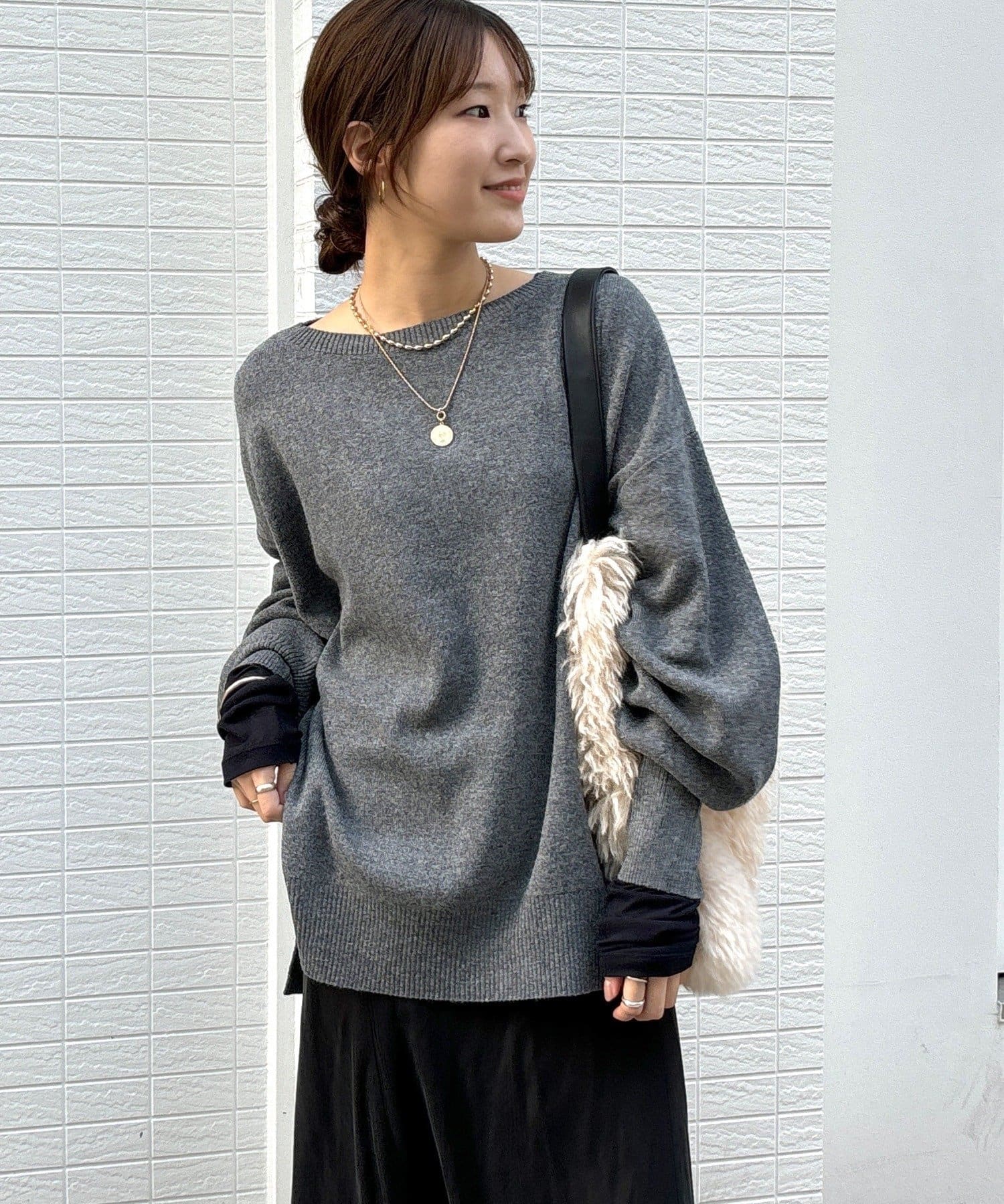 DOUDOU(ドゥドゥ) 【インフルエンサーREI企画】ルーズニット