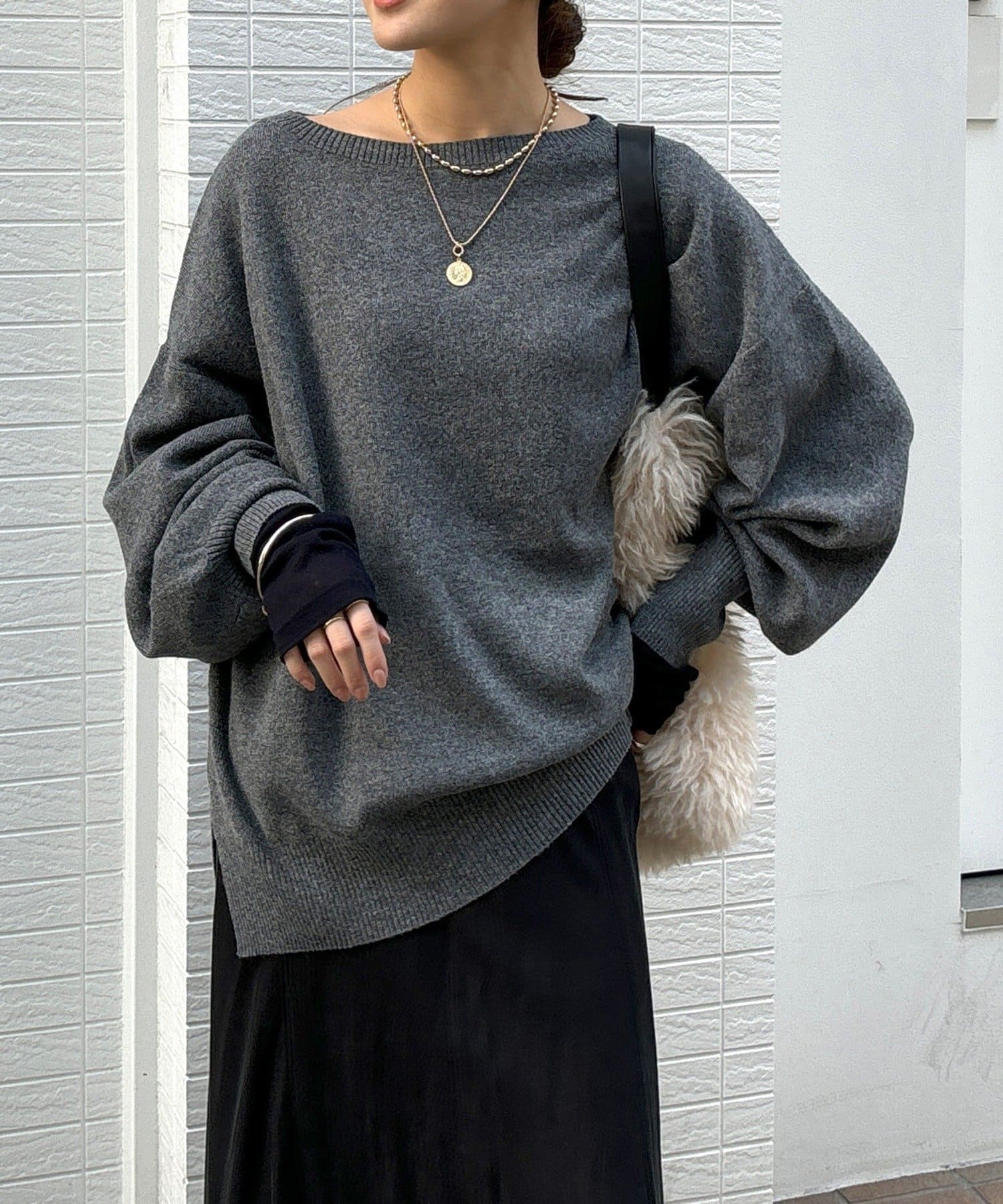 DOUDOU(ドゥドゥ) 【インフルエンサーREI企画】ルーズニット