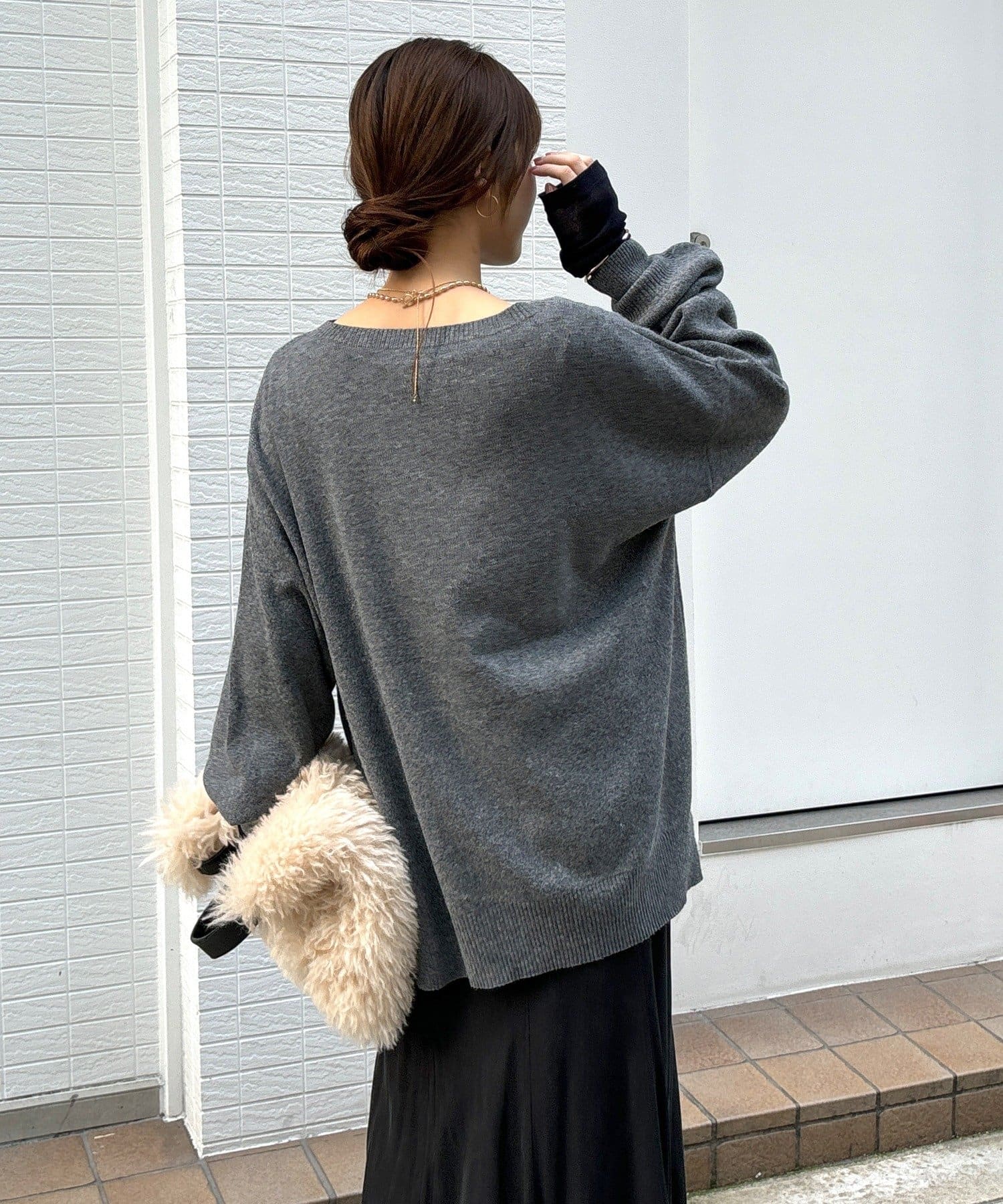 DOUDOU(ドゥドゥ) 【インフルエンサーREI企画】ルーズニット