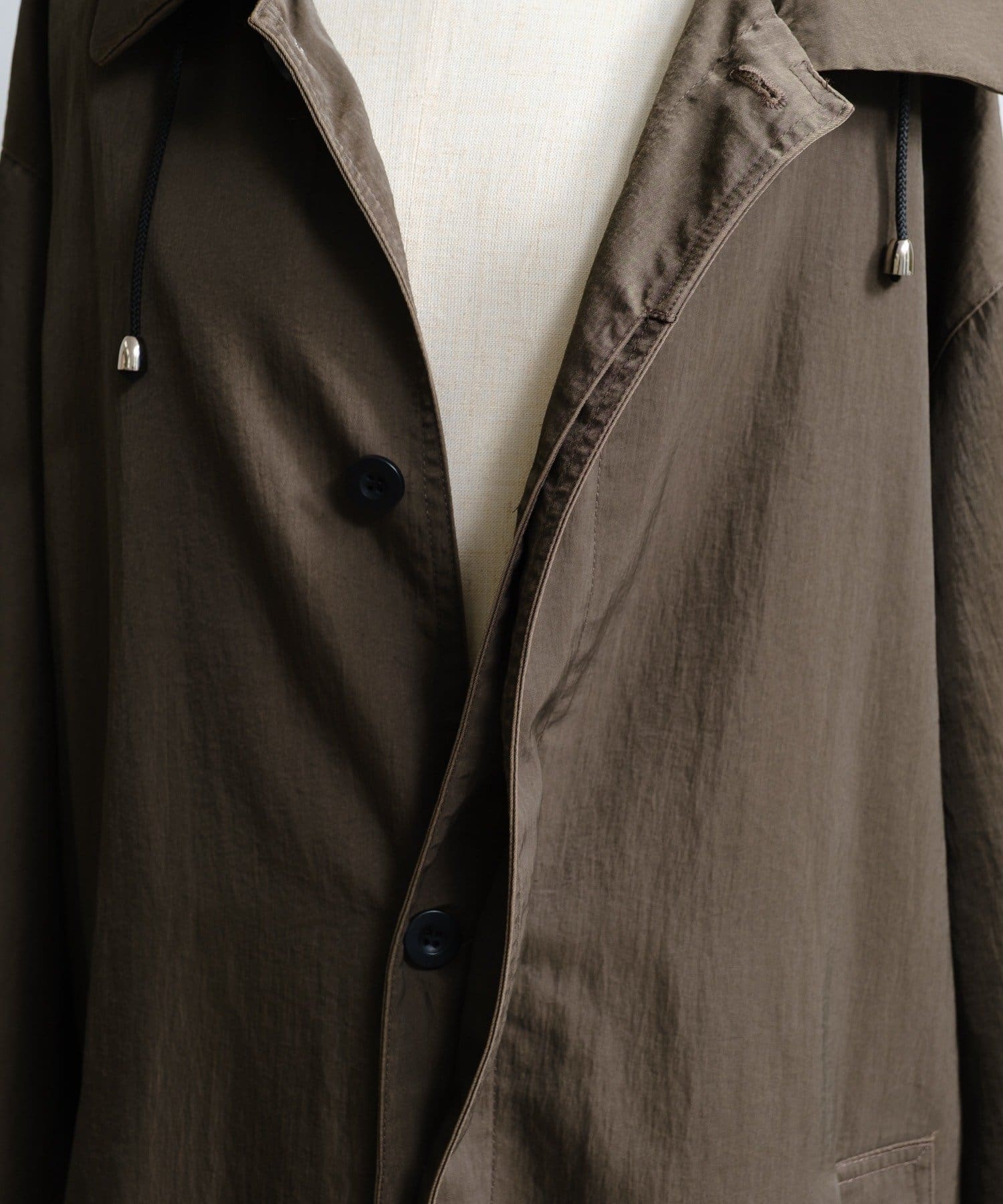 Pasterip(パセリ) Washed Nylon High density coat